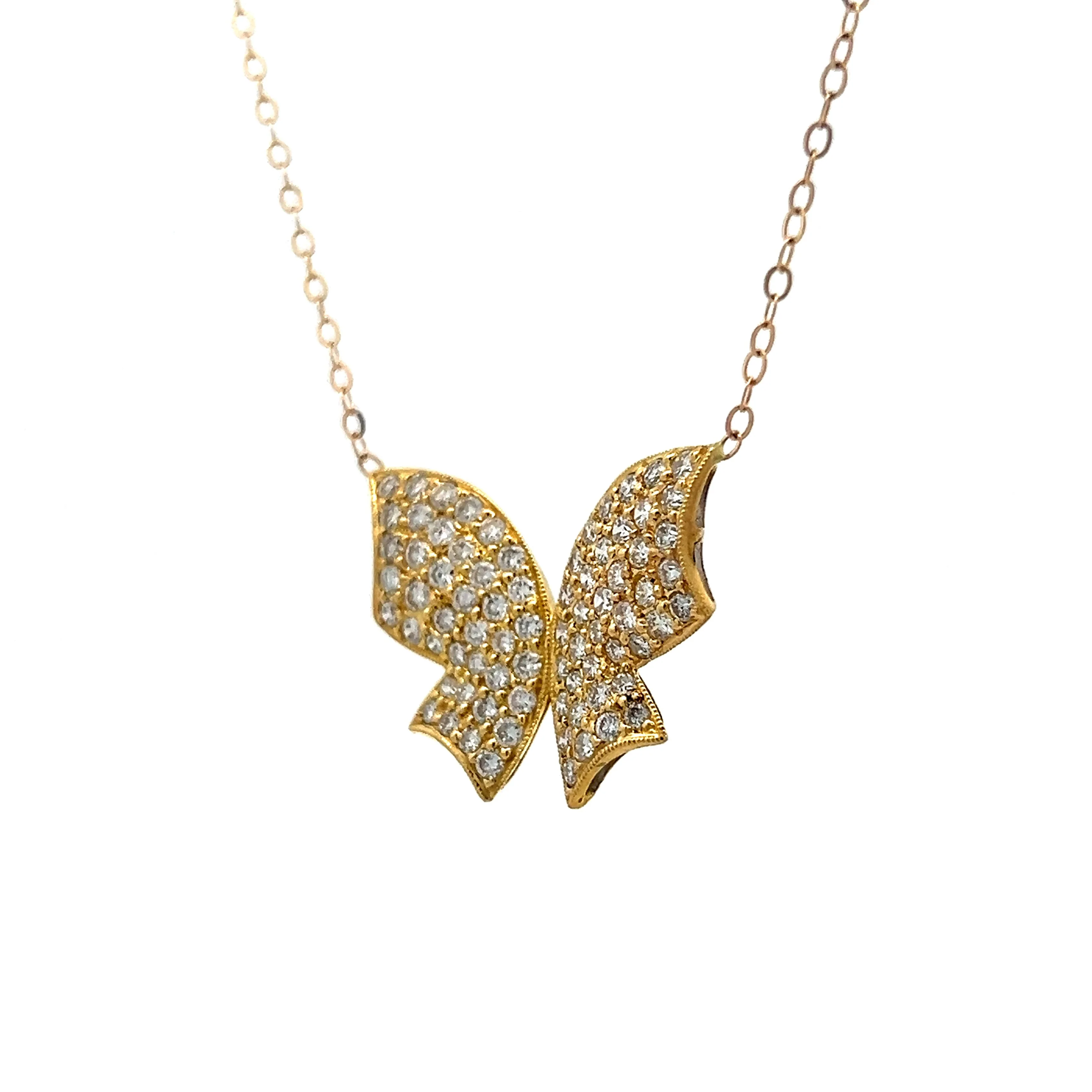 .78 Diamond Pendant Necklace in 18k Yellow Gold - Image 2