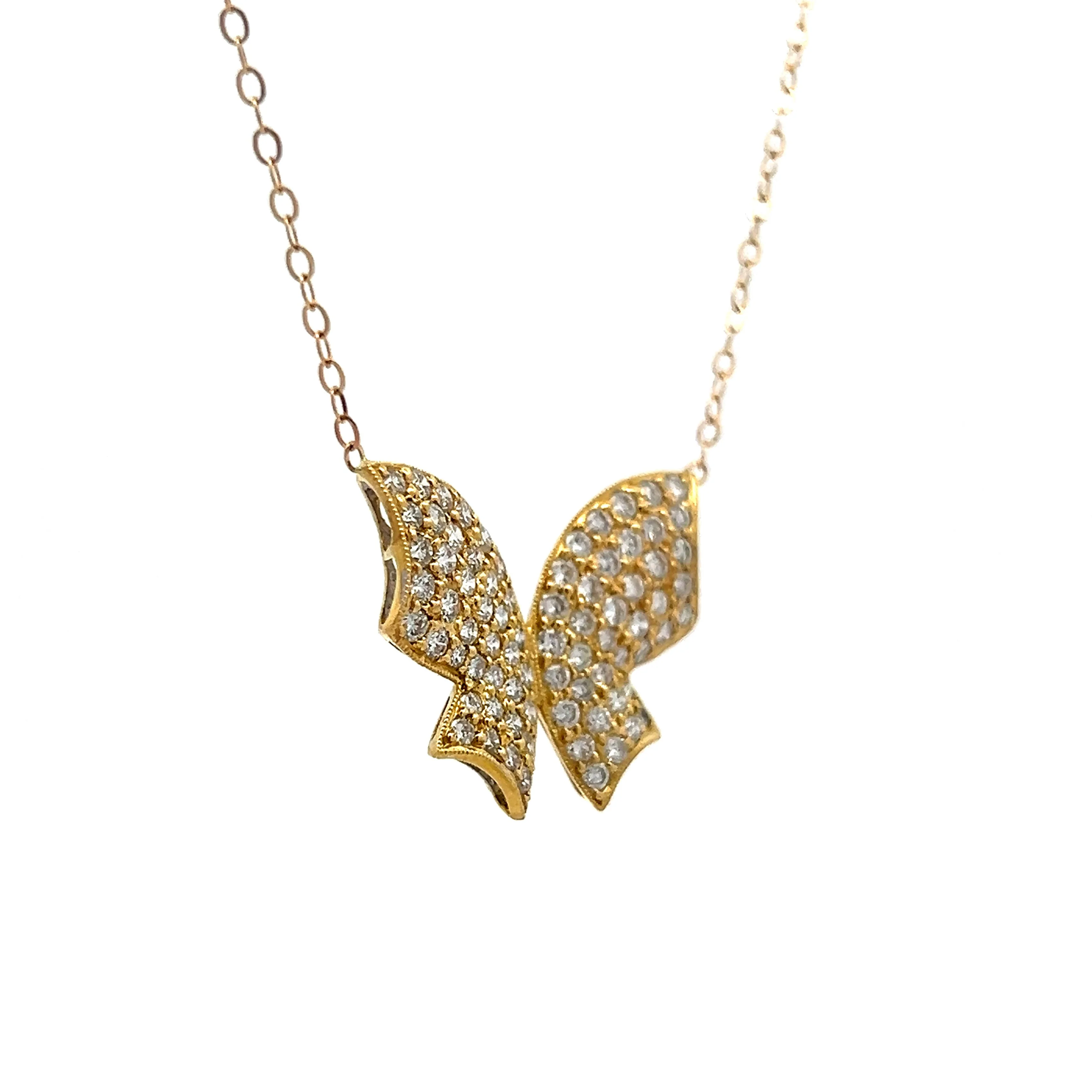 .78 Diamond Pendant Necklace in 18k Yellow Gold - Image 3