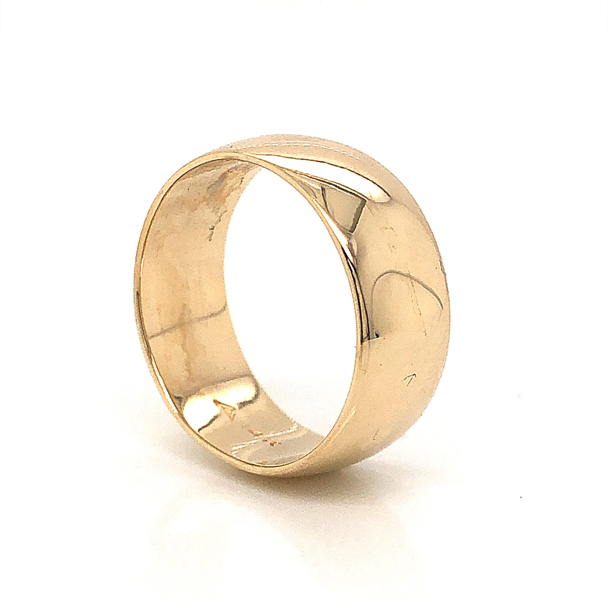 7mm Modern Wedding Band in 14k Yellow Gold - Image 2