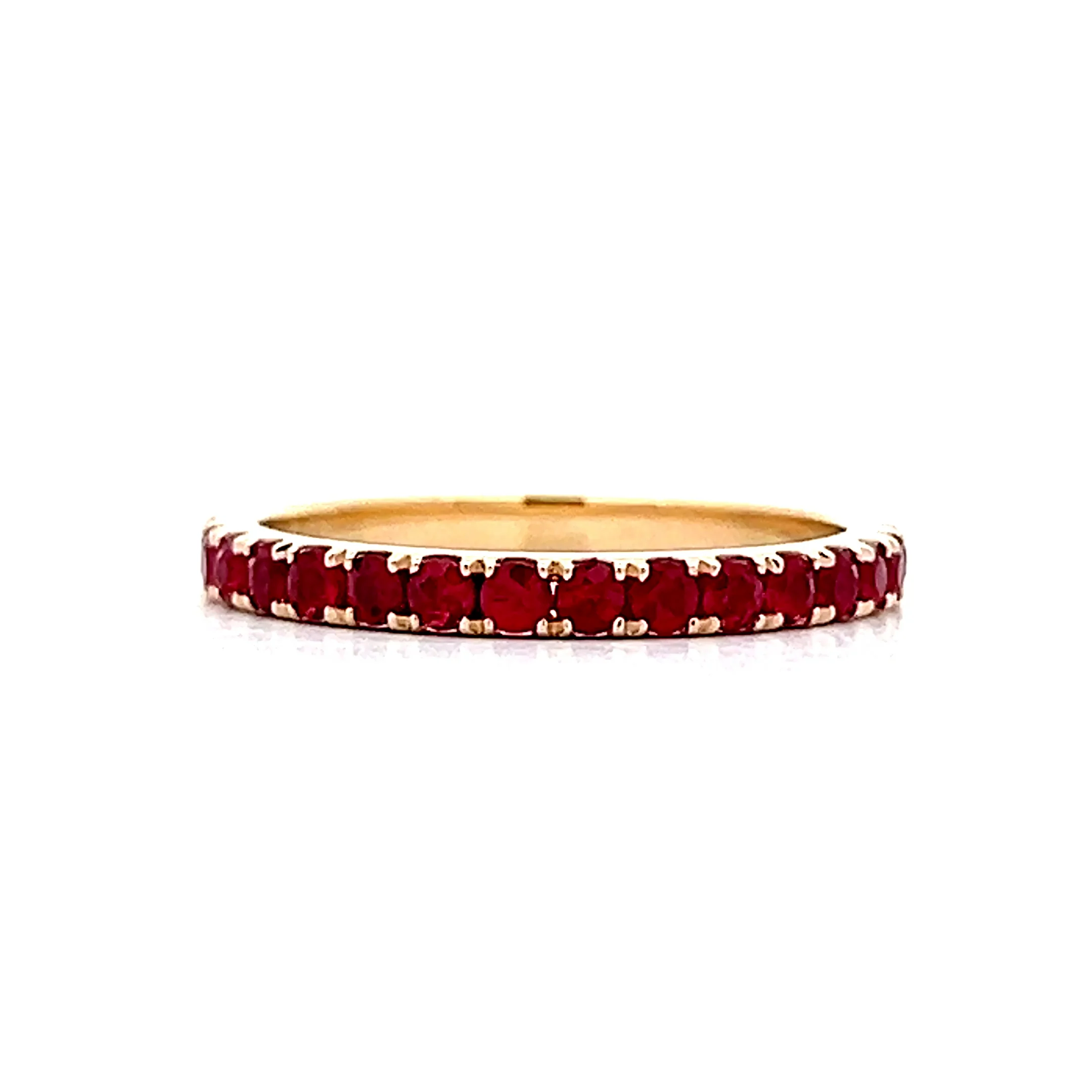 .80 Half-Eternity Stacking Band in 14k Yellow Gold