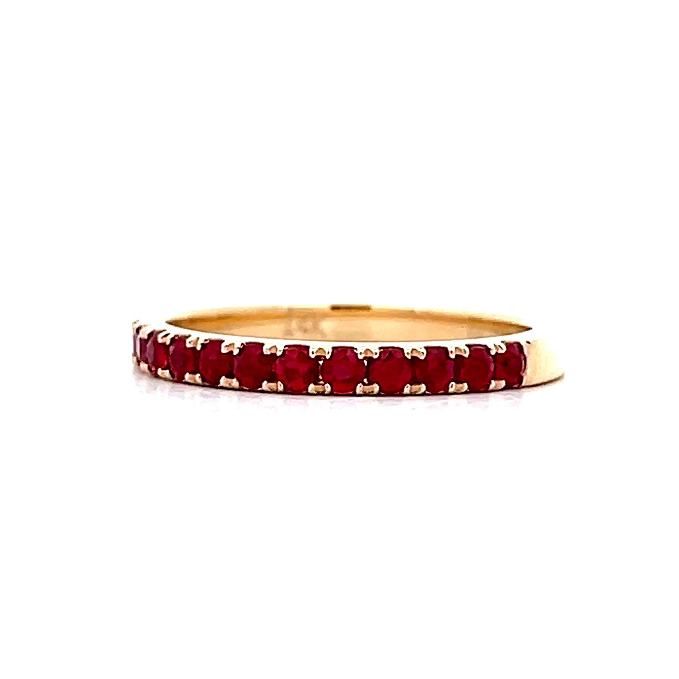 .80 Half-Eternity Stacking Band in 14k Yellow Gold - Image 2
