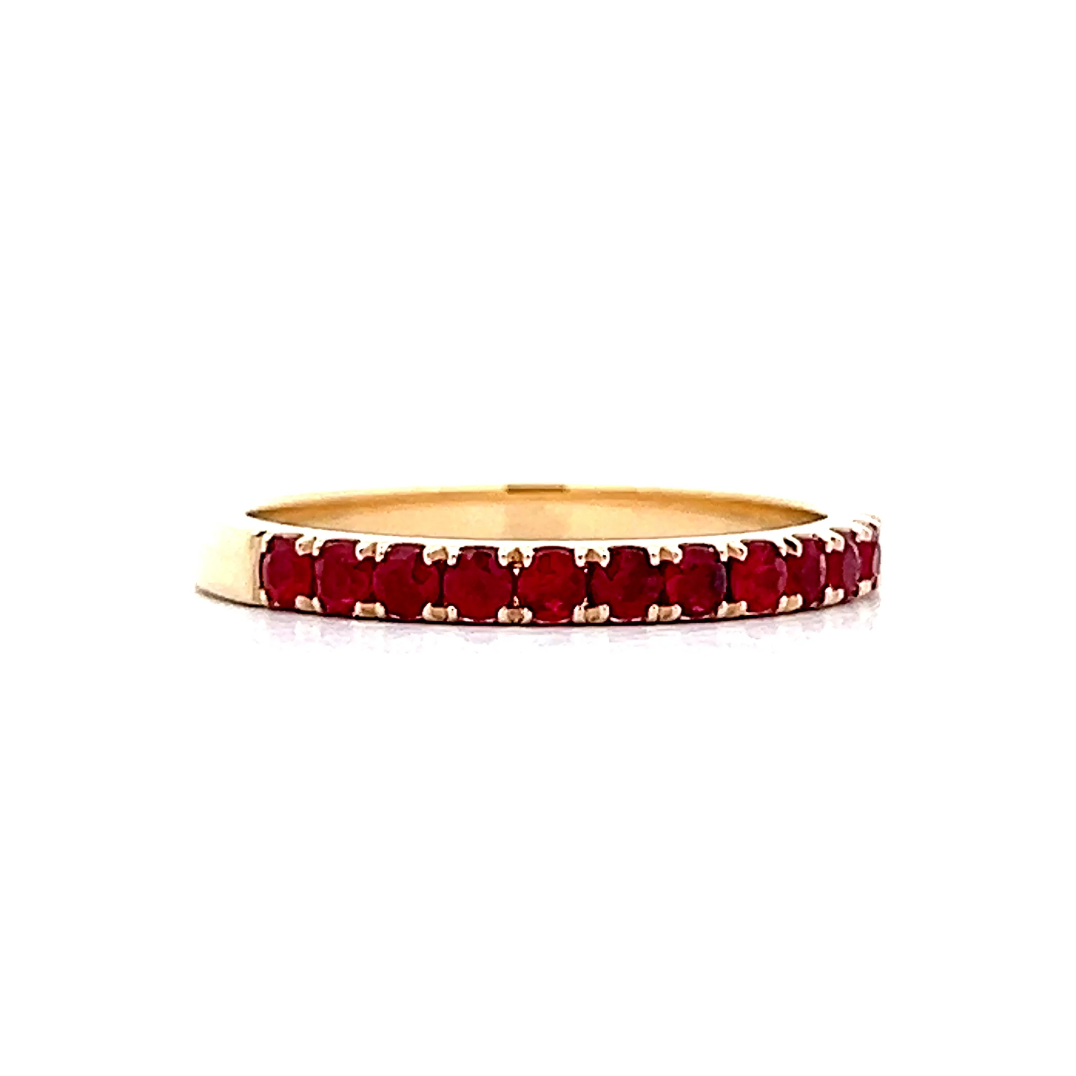 .80 Half-Eternity Stacking Band in 14k Yellow Gold - Image 3