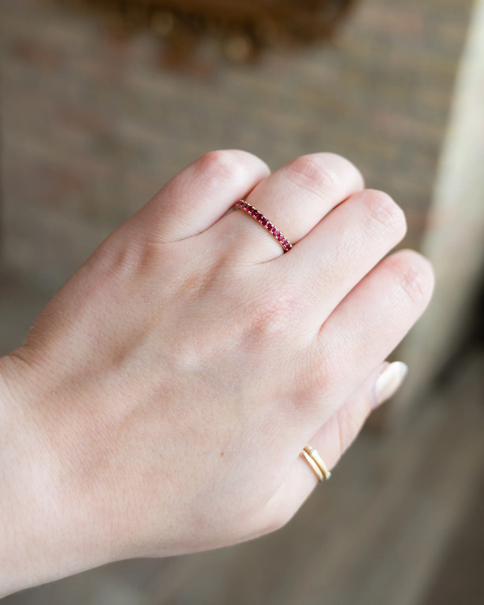 .80 Half-Eternity Stacking Band in 14k Yellow Gold - Image 7