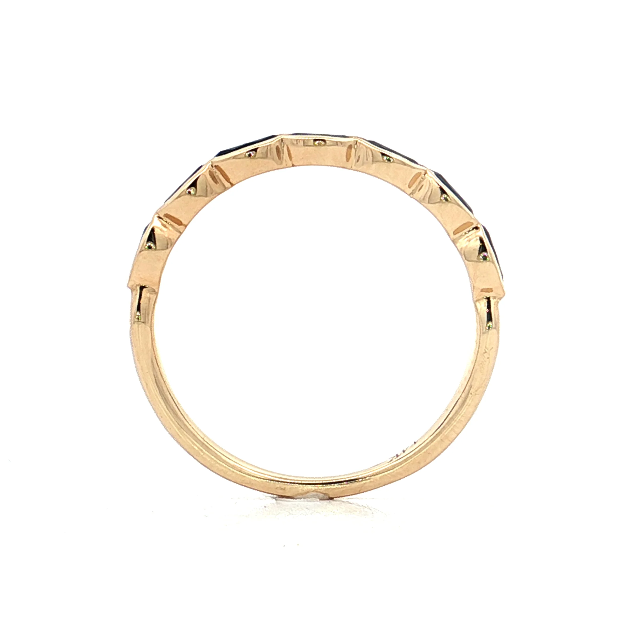 .80 Marquise Cut Sapphire Wedding Band 14k - Image 4