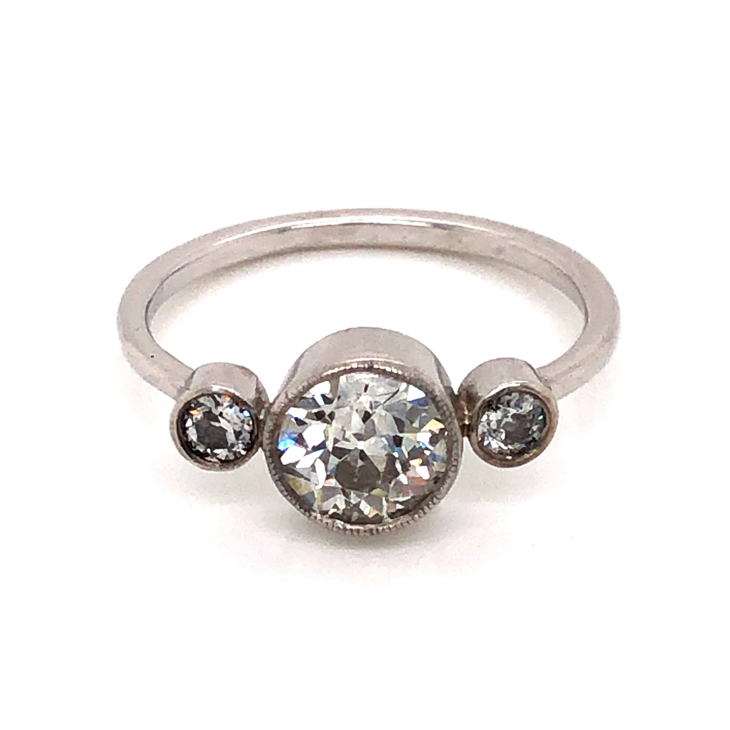 .80 Old European Cut Diamond Engagement Ring in Platinum - Image 2