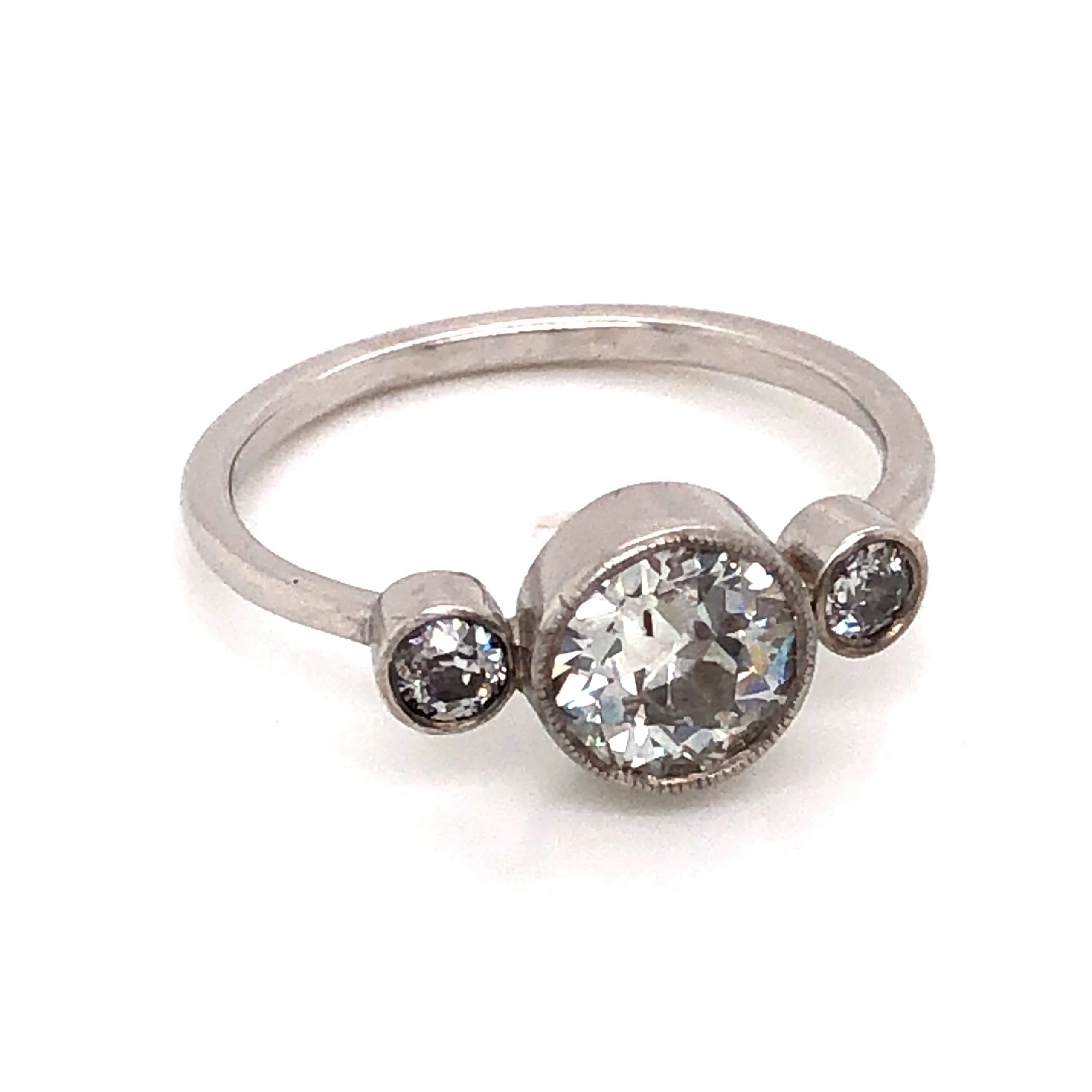 .80 Old European Cut Diamond Engagement Ring in Platinum - Image 4