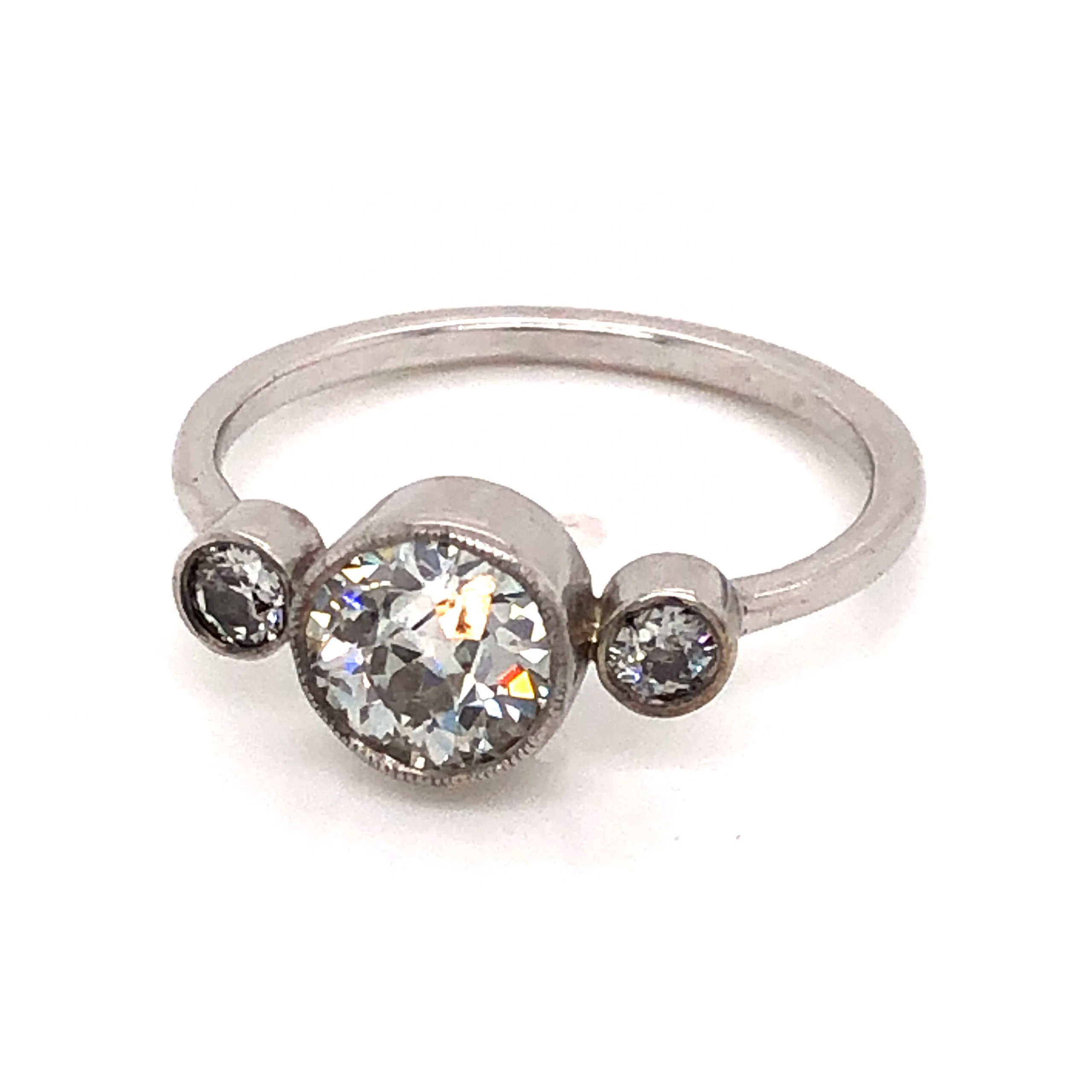 .80 Old European Cut Diamond Engagement Ring in Platinum - Image 5