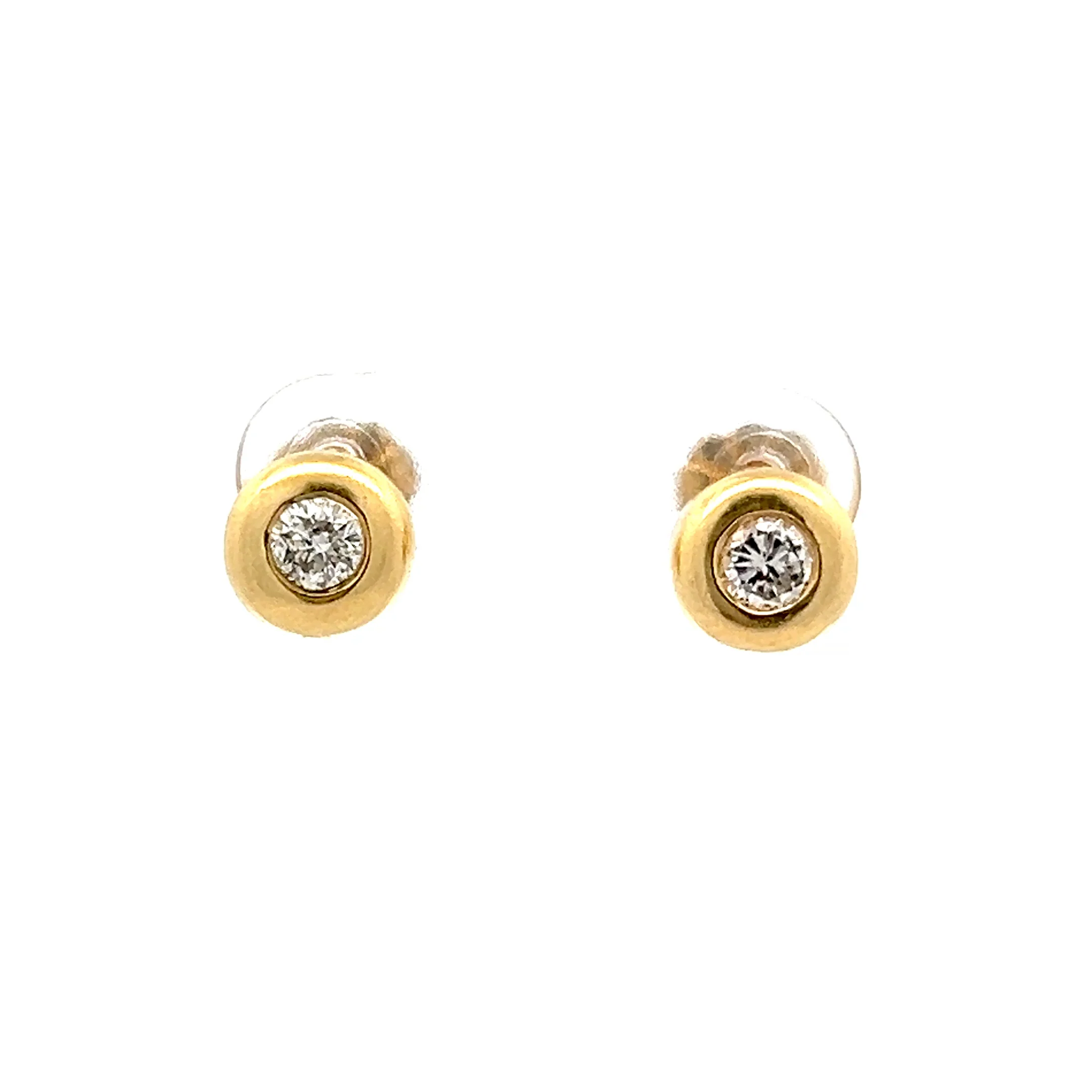 .80 Round Brilliant Diamond Stud Earrings in 14k