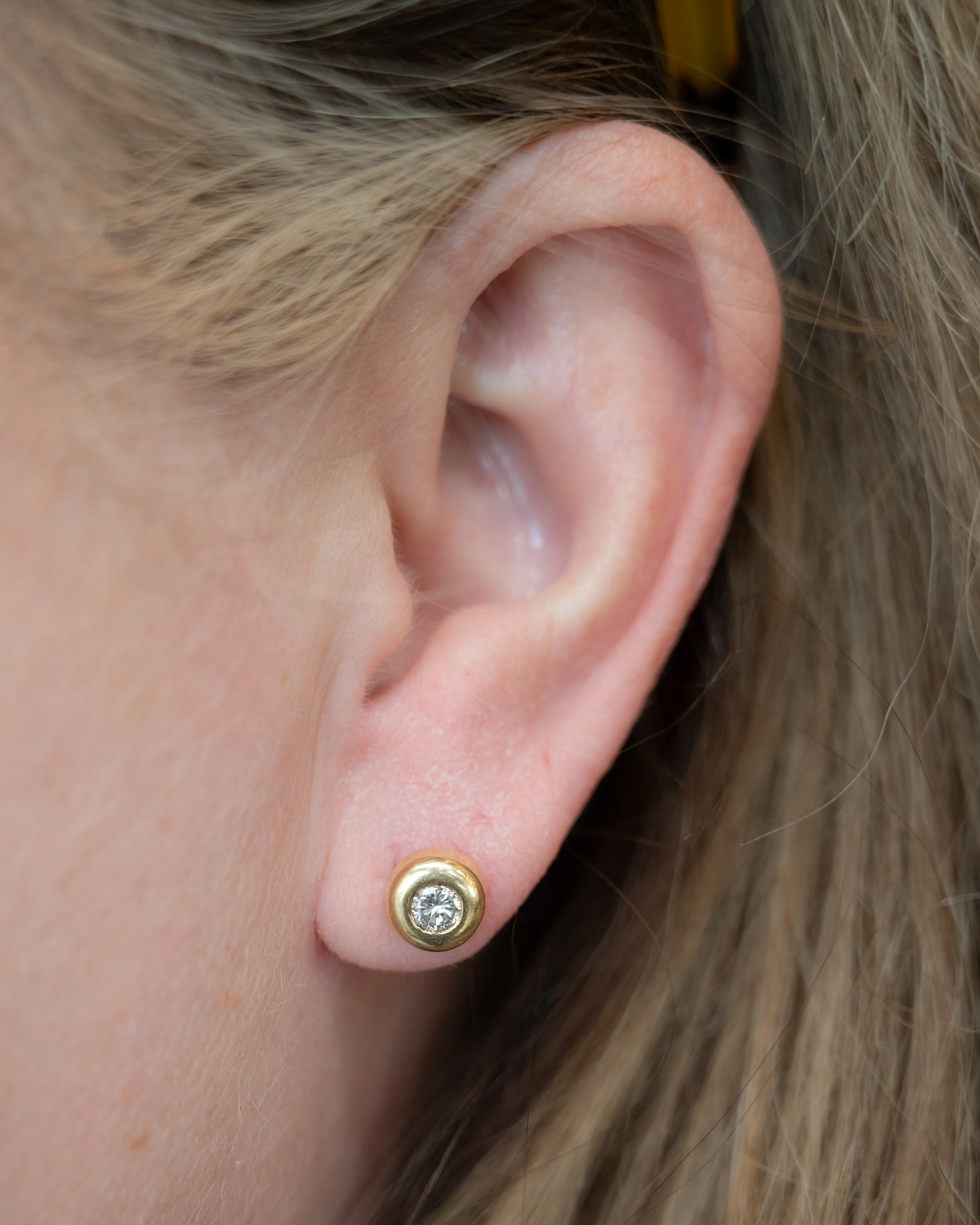 .80 Round Brilliant Diamond Stud Earrings in 14k - Image 5