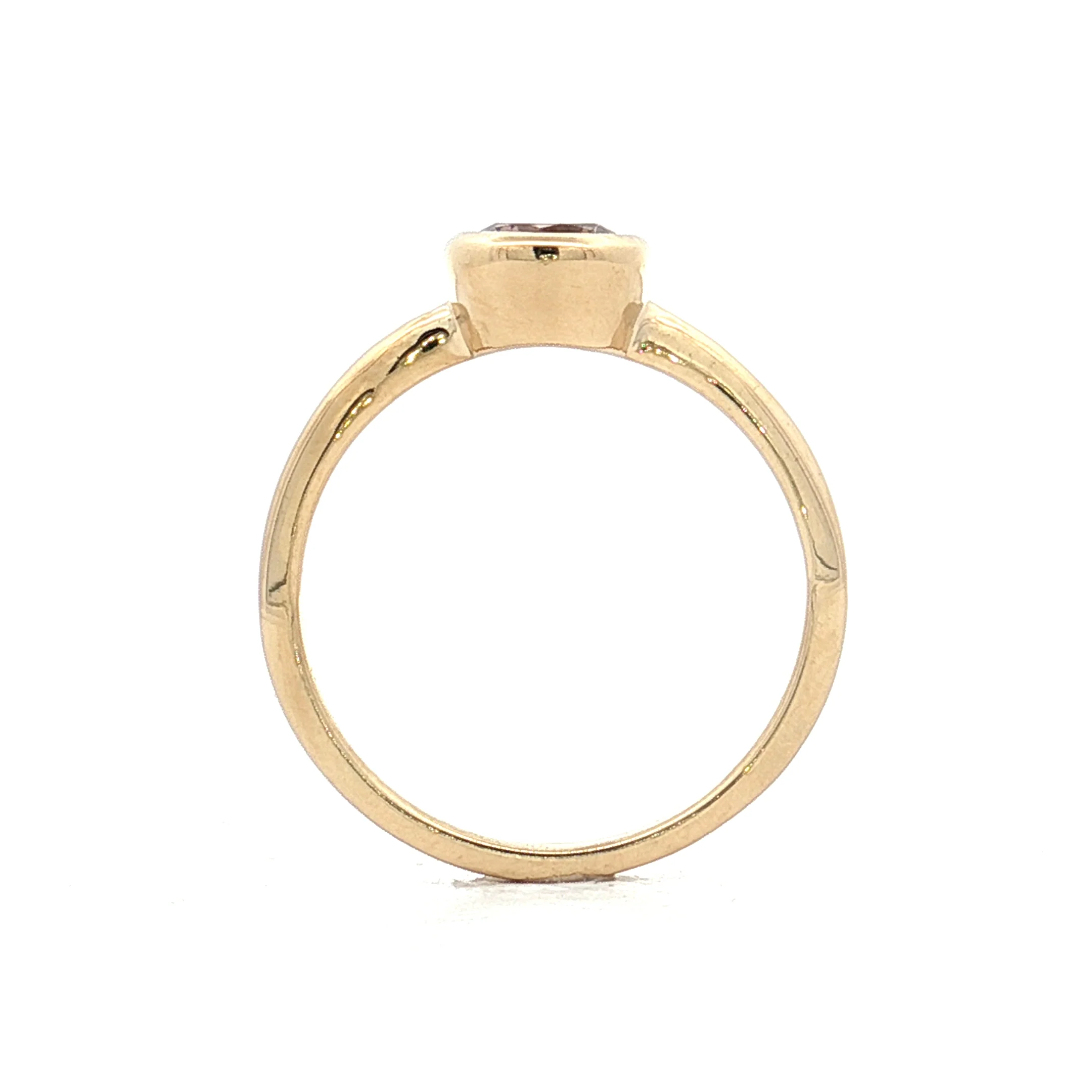 .80 Solitaire Champagne Diamond Engagement Ring 14k - Image 4
