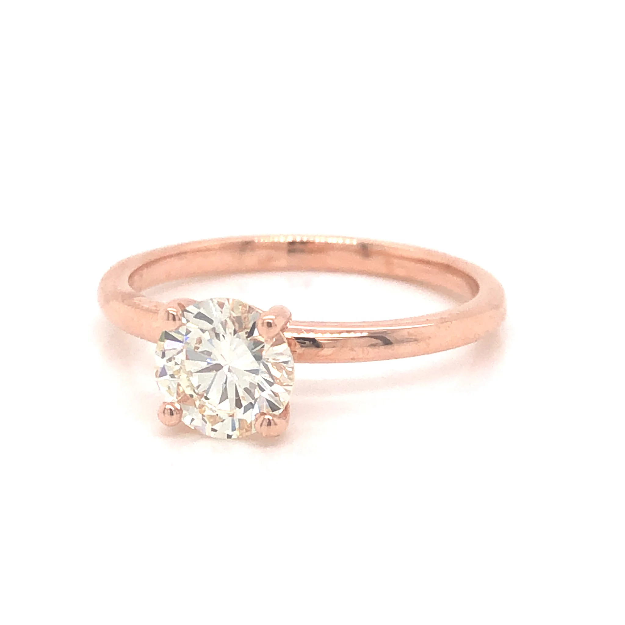 .80 Solitaire Diamond Engagement Ring in 14k Rose Gold - Image 2