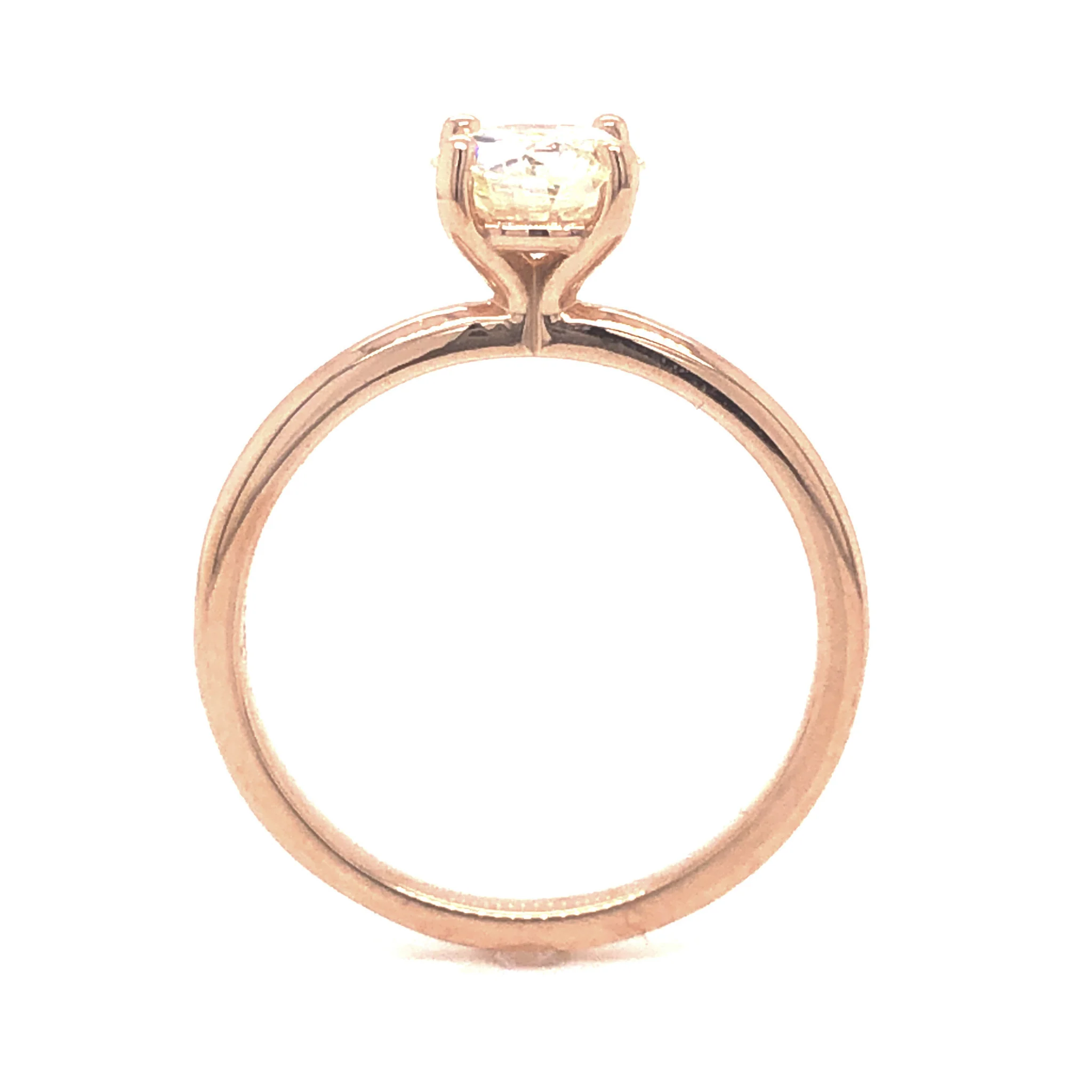 .80 Solitaire Diamond Engagement Ring in 14k Rose Gold - Image 4
