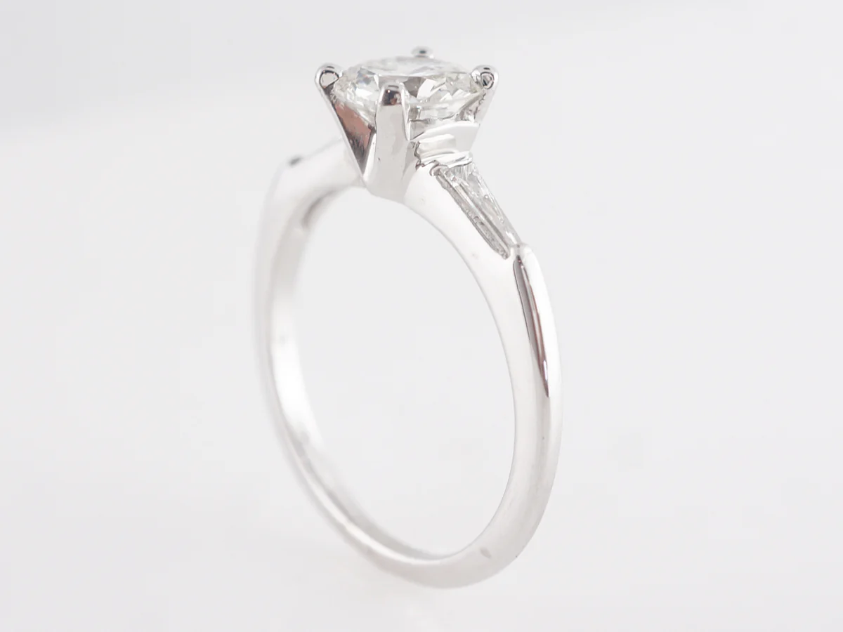 .81 Mid-Century Solitaire Diamond Engagement Ring in 14k - Image 5
