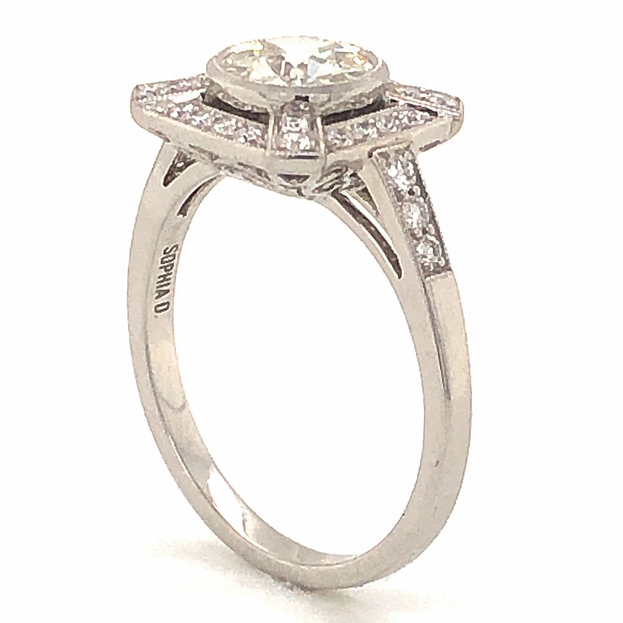 .81 Old European Cut Diamond Engagement Ring in Platinum - Image 5