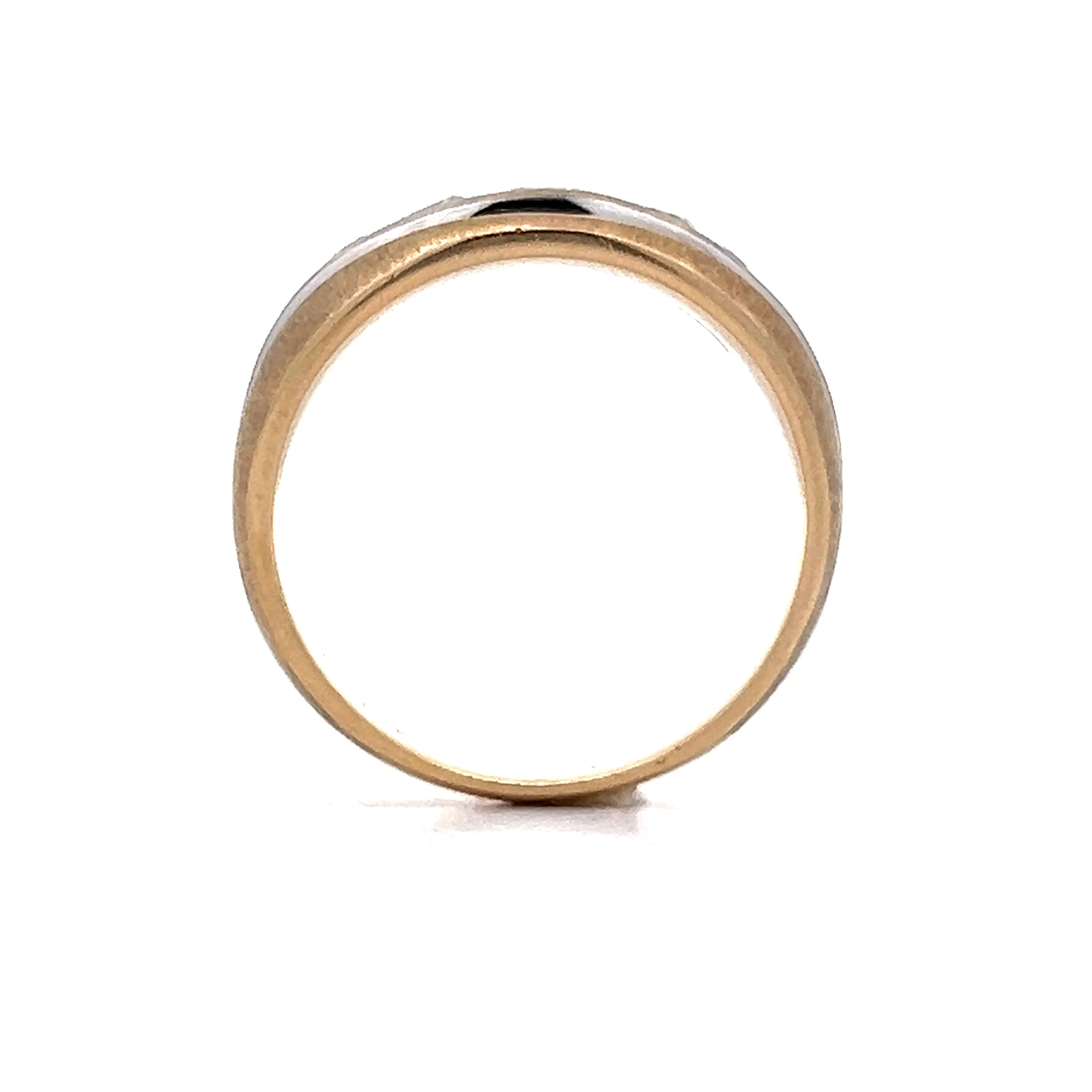 .82 Mens Five Stone Diamond Band in Two-Tone 14k - Image 4