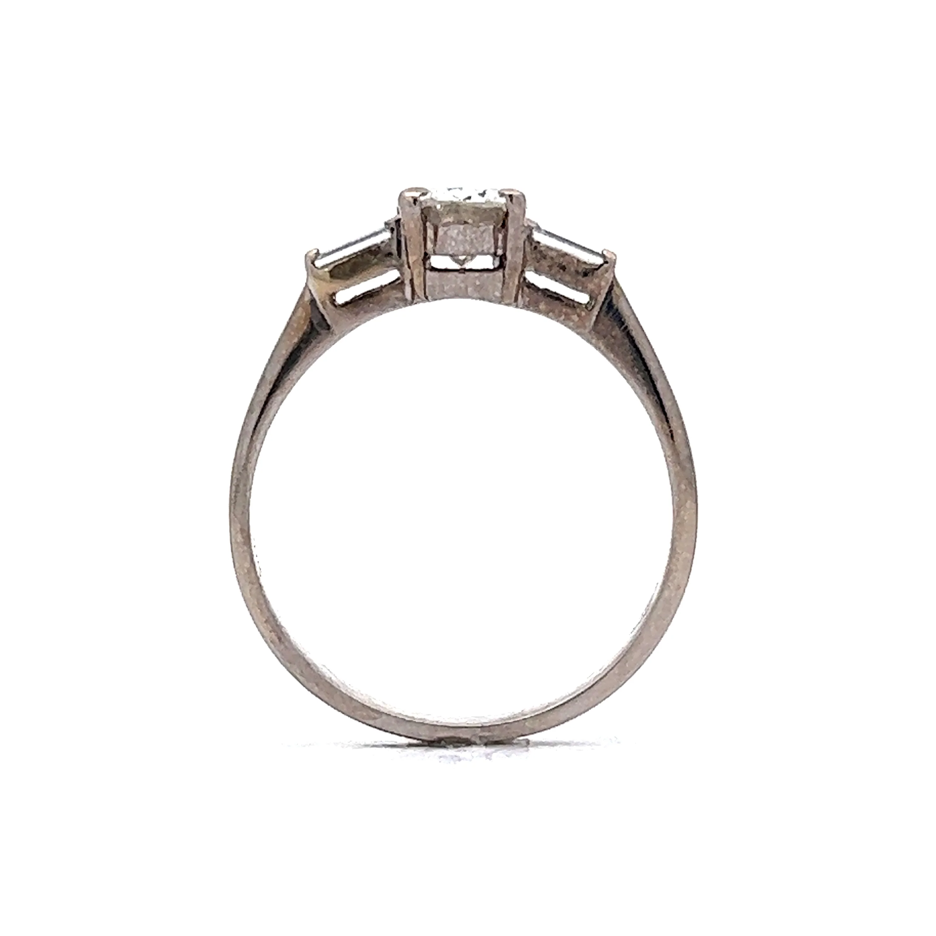 .82 Oval Cut Diamond Engagement Ring in 18k White Gold - Image 4