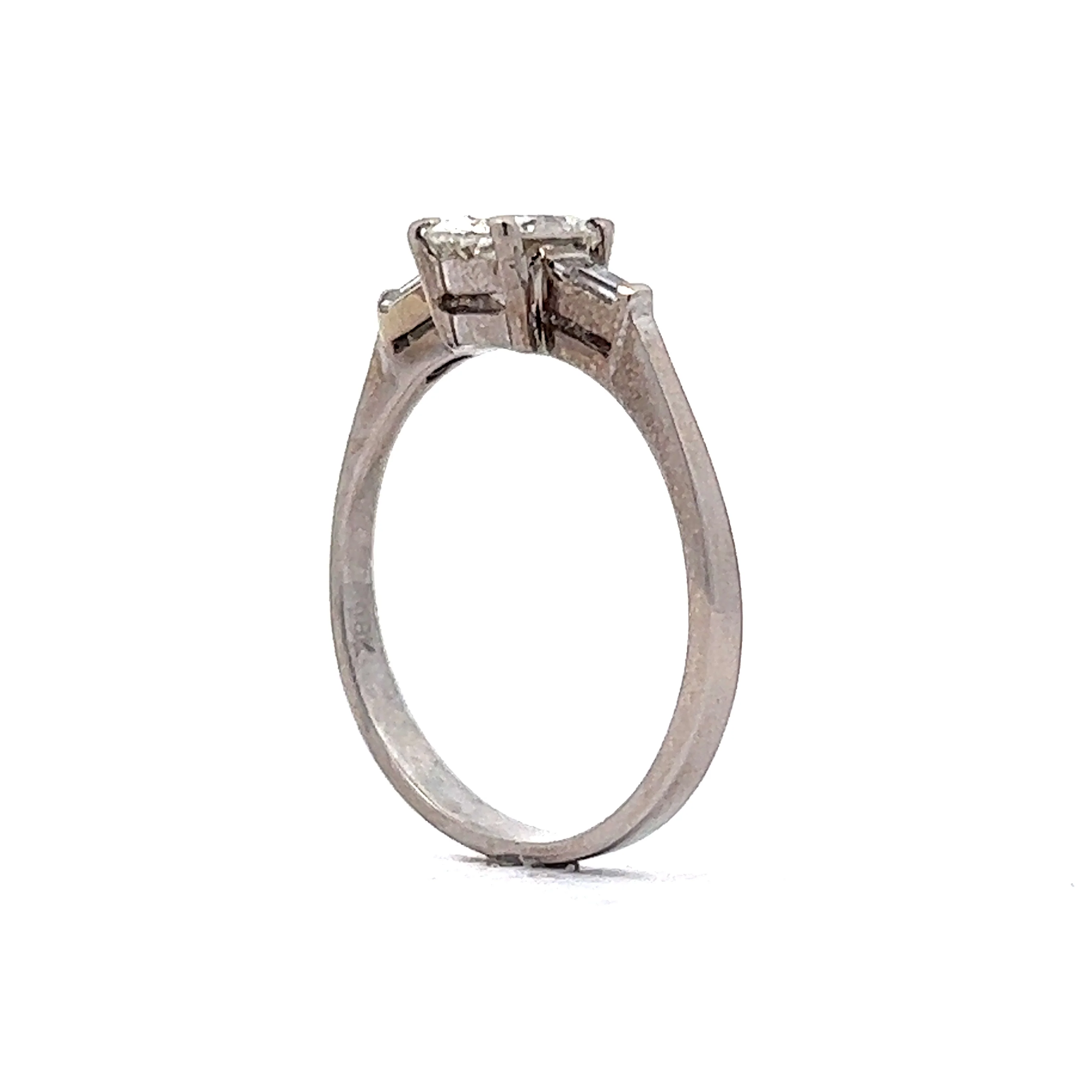 .82 Oval Cut Diamond Engagement Ring in 18k White Gold - Image 5