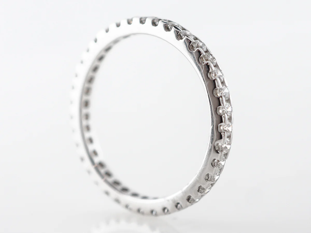 .84 Carat Diamond Eternity Wedding Band in White Gold - Image 3