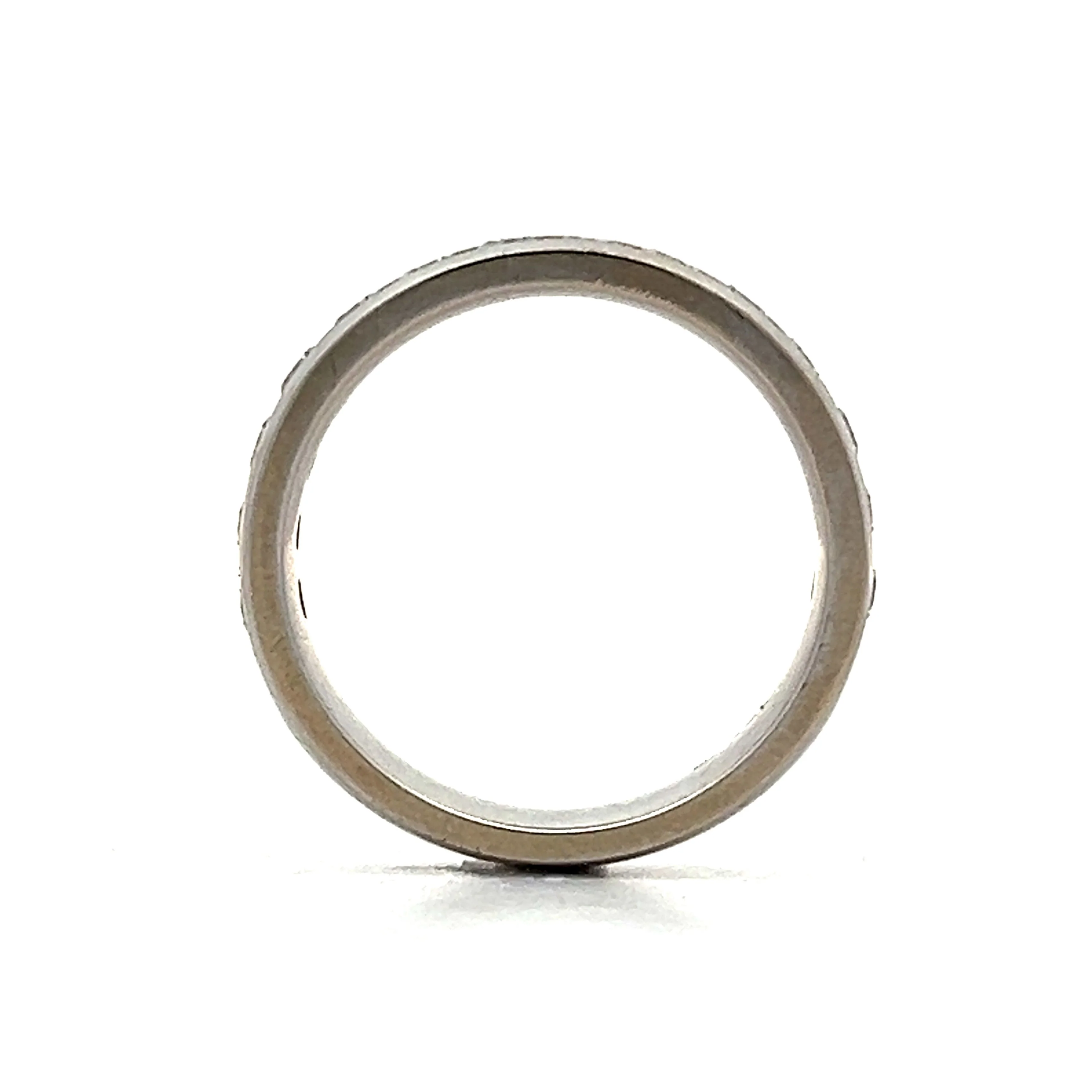 .84 Diamond Channel Set Wedding Band in 14k White Gold - Image 4