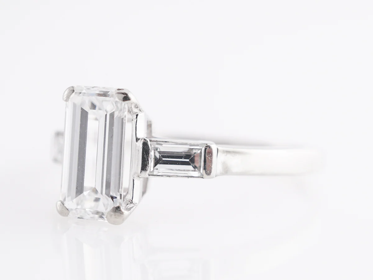 .84 Mid-Century Diamond Engagement Ring in Platinum - Image 2