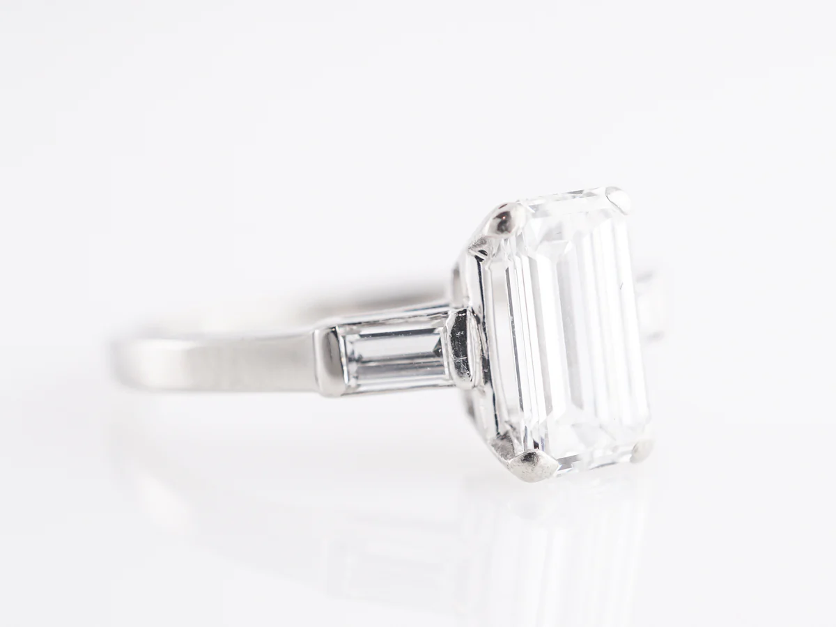 .84 Mid-Century Diamond Engagement Ring in Platinum - Image 3
