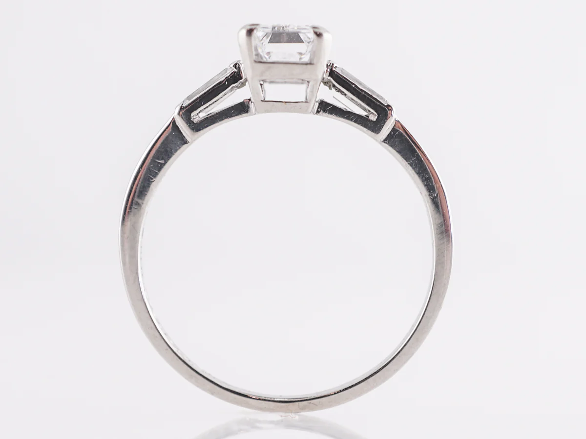 .84 Mid-Century Diamond Engagement Ring in Platinum - Image 4