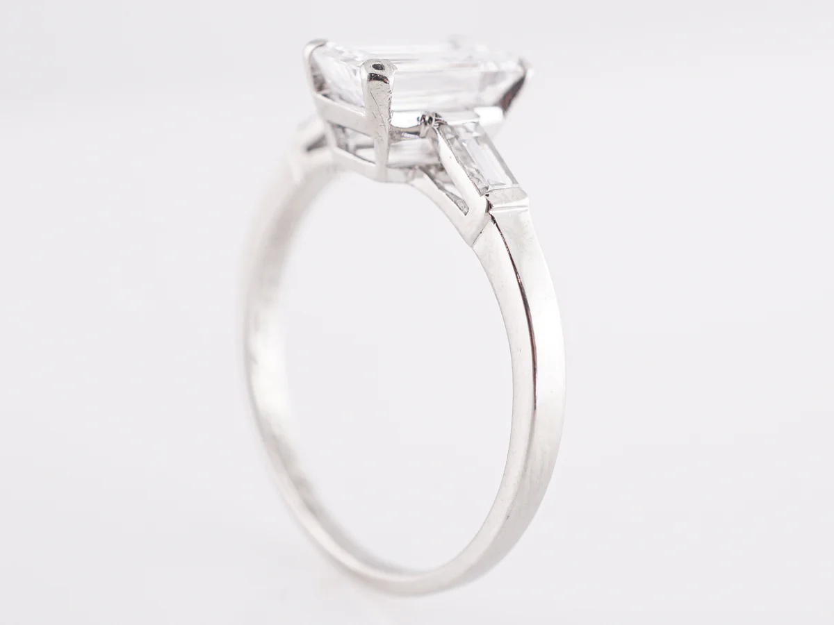 .84 Mid-Century Diamond Engagement Ring in Platinum - Image 5