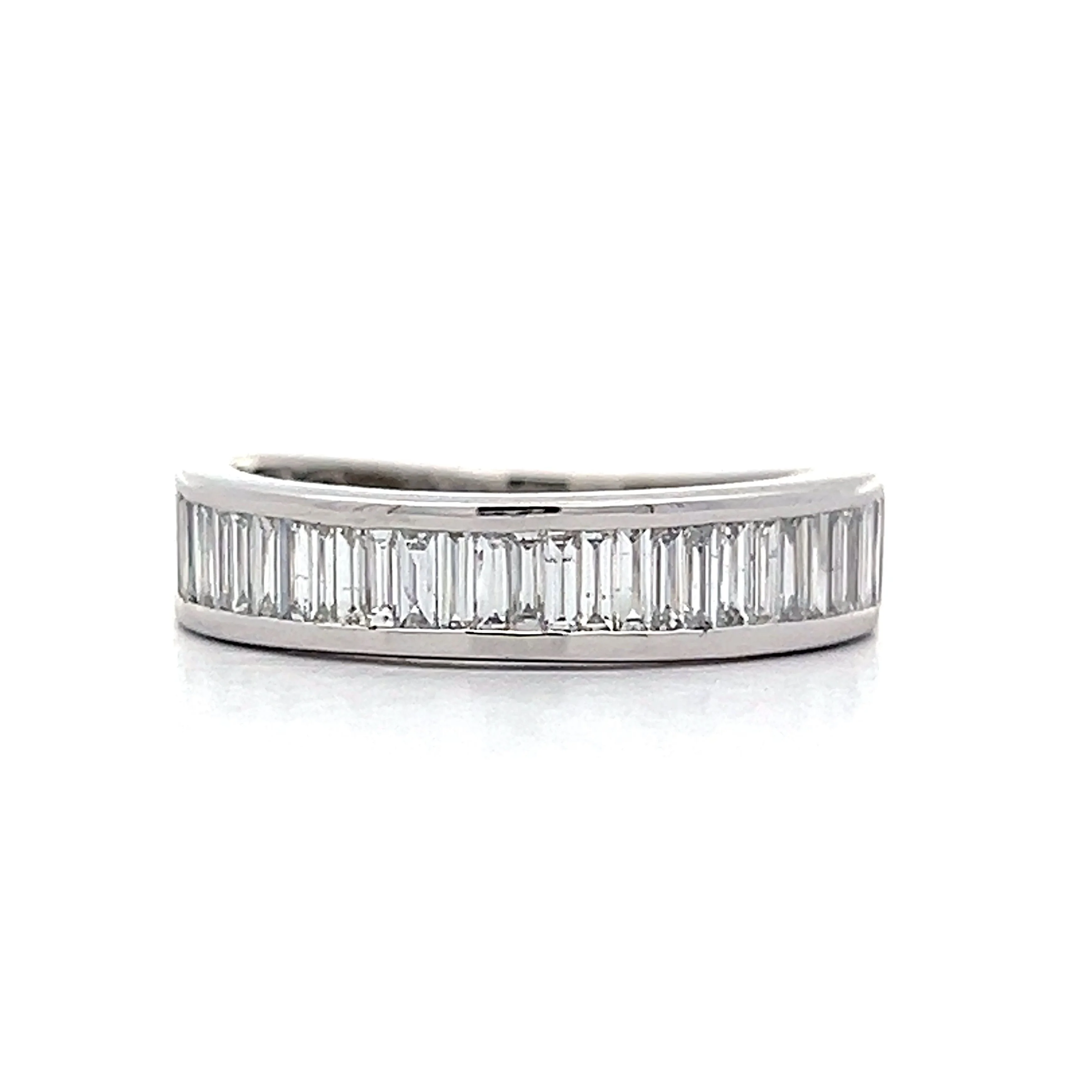 .85 Baguette Cut Diamond Wedding Band in 14k