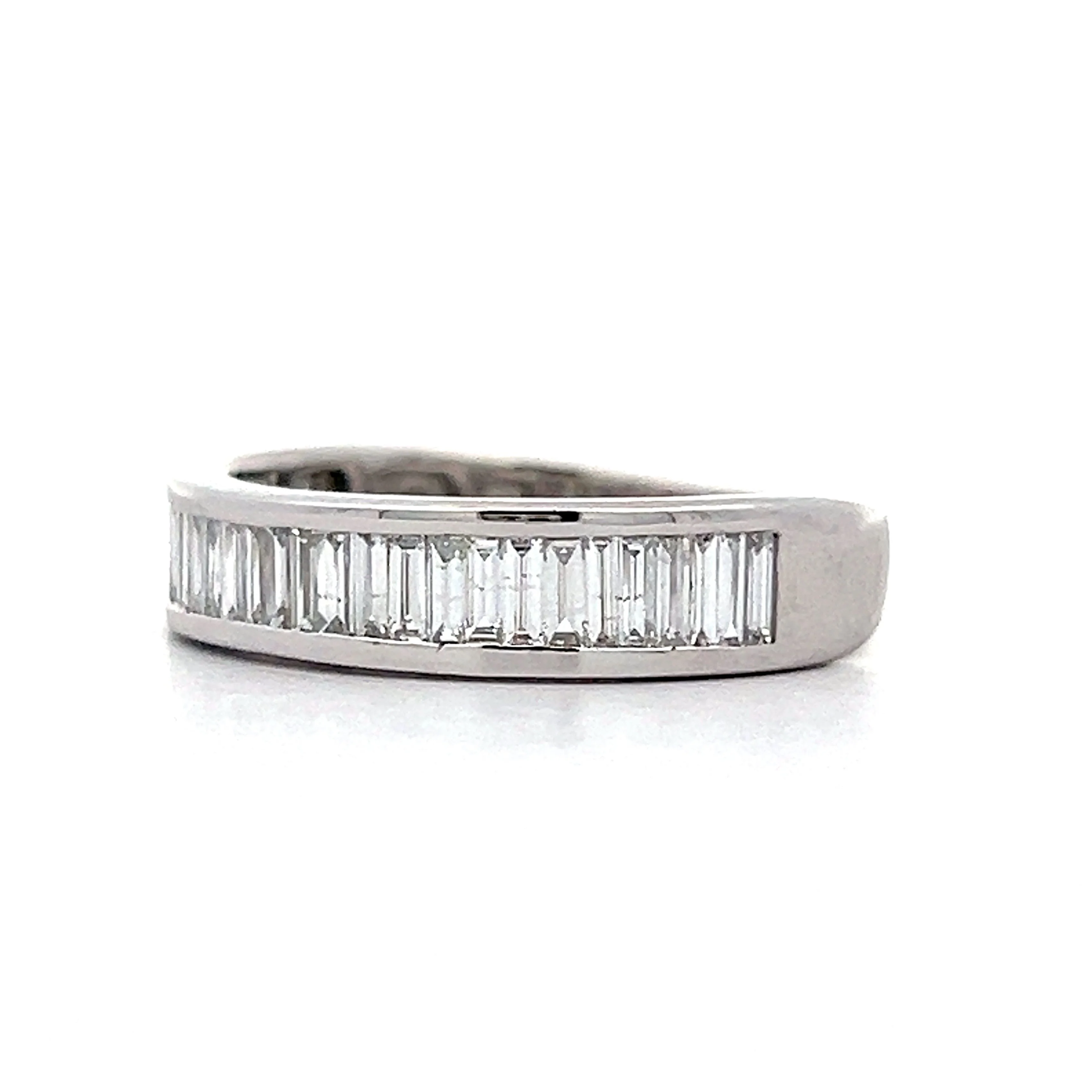 .85 Baguette Cut Diamond Wedding Band in 14k - Image 2