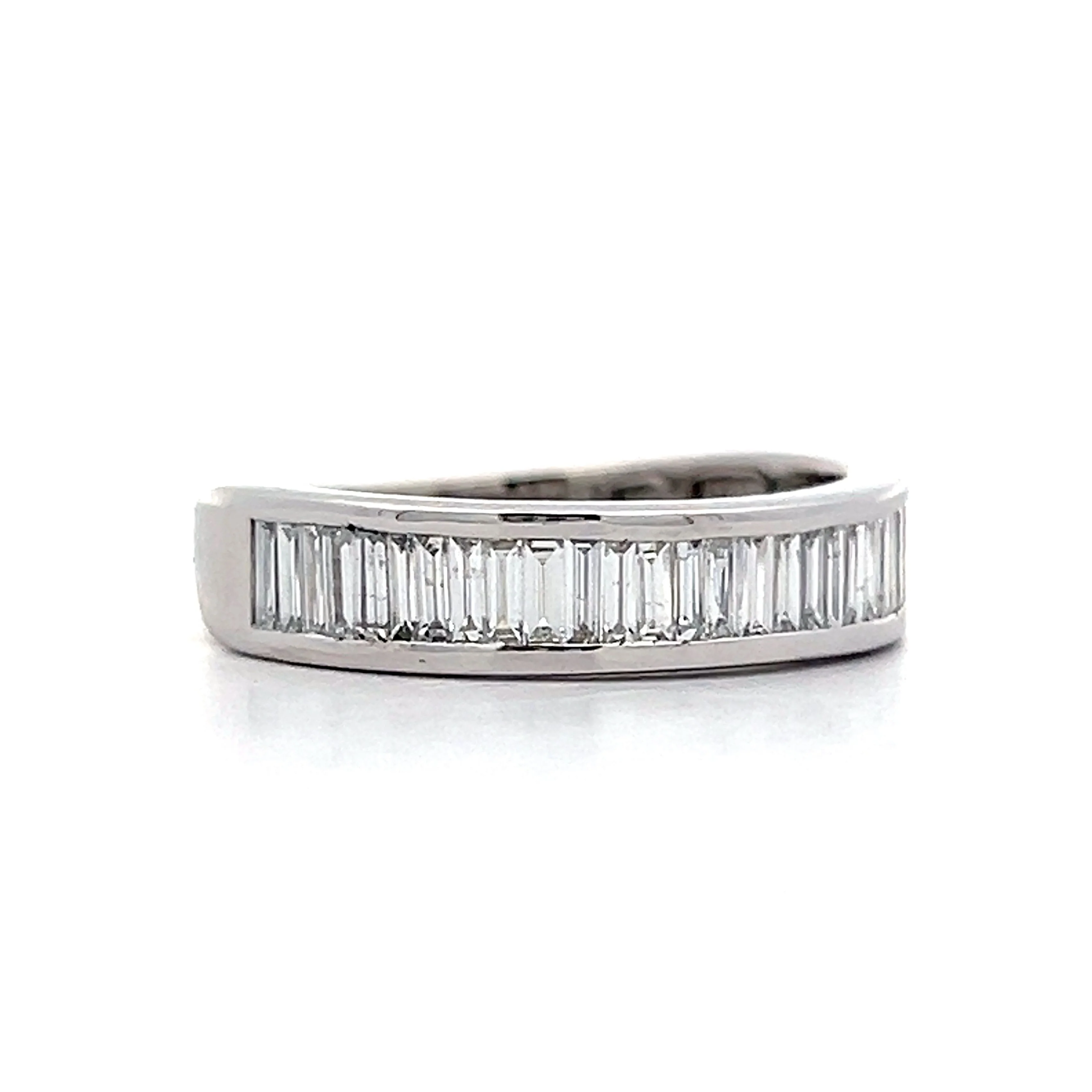 .85 Baguette Cut Diamond Wedding Band in 14k - Image 3