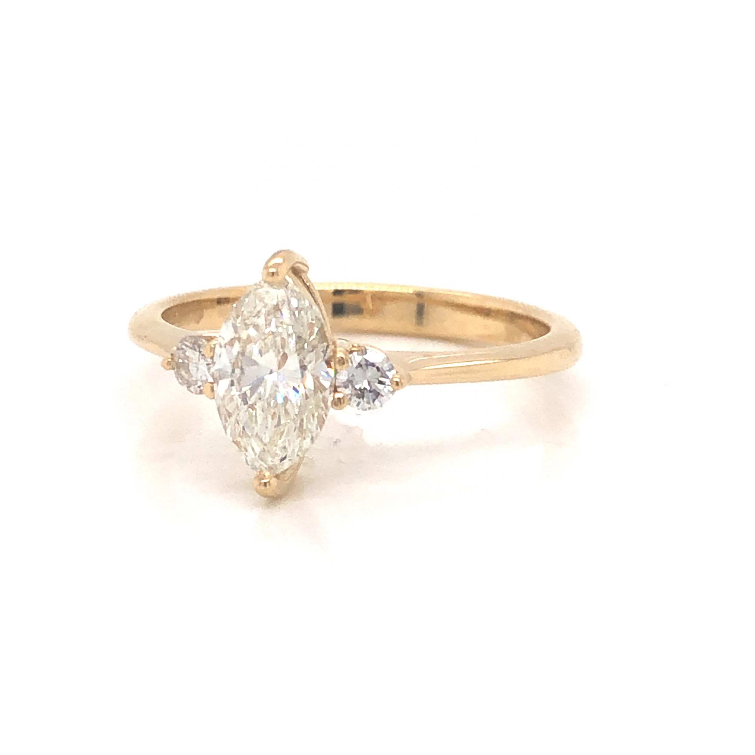 .85 Marquise Cut Diamond Engagement Ring in 14K - Image 2