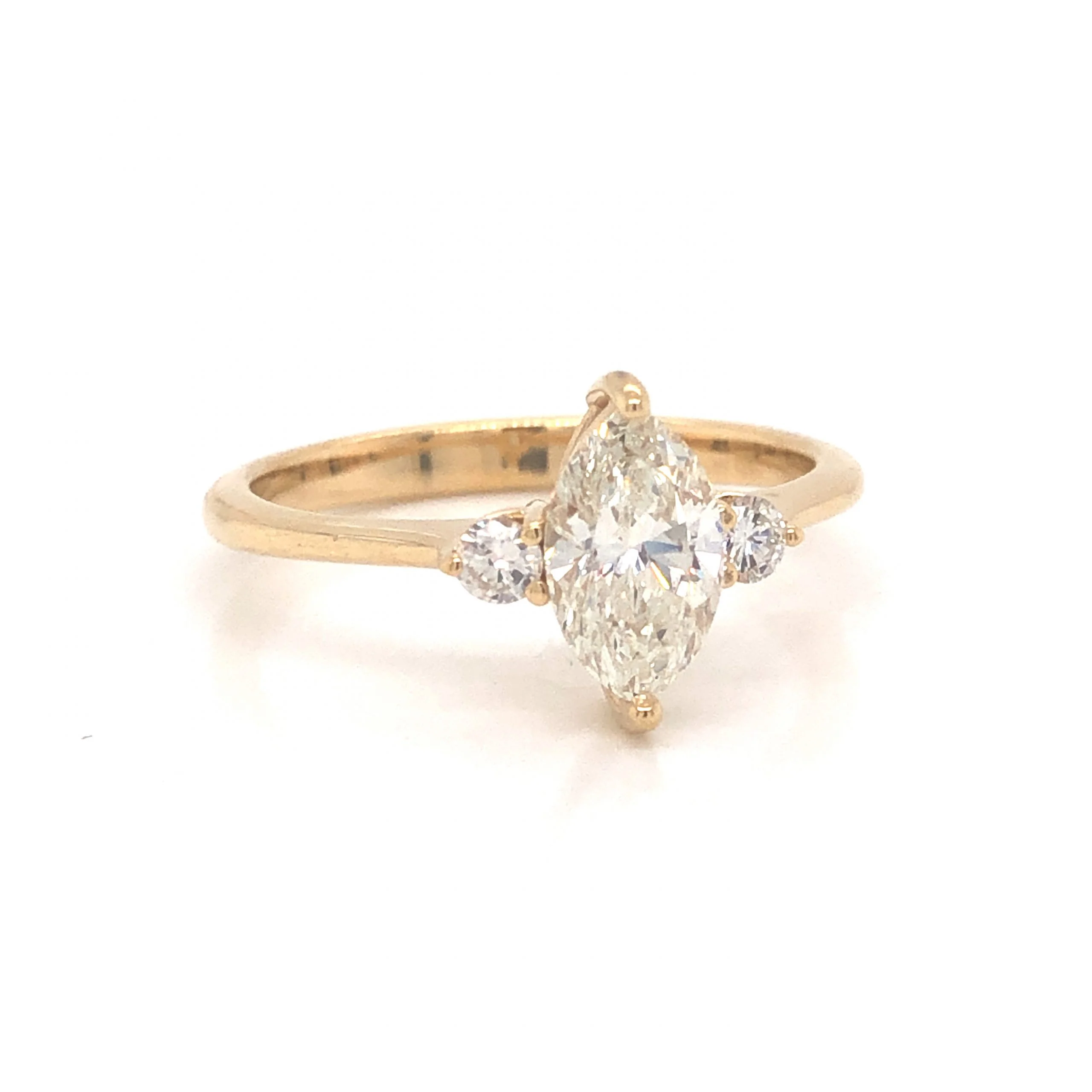 .85 Marquise Cut Diamond Engagement Ring in 14K - Image 3