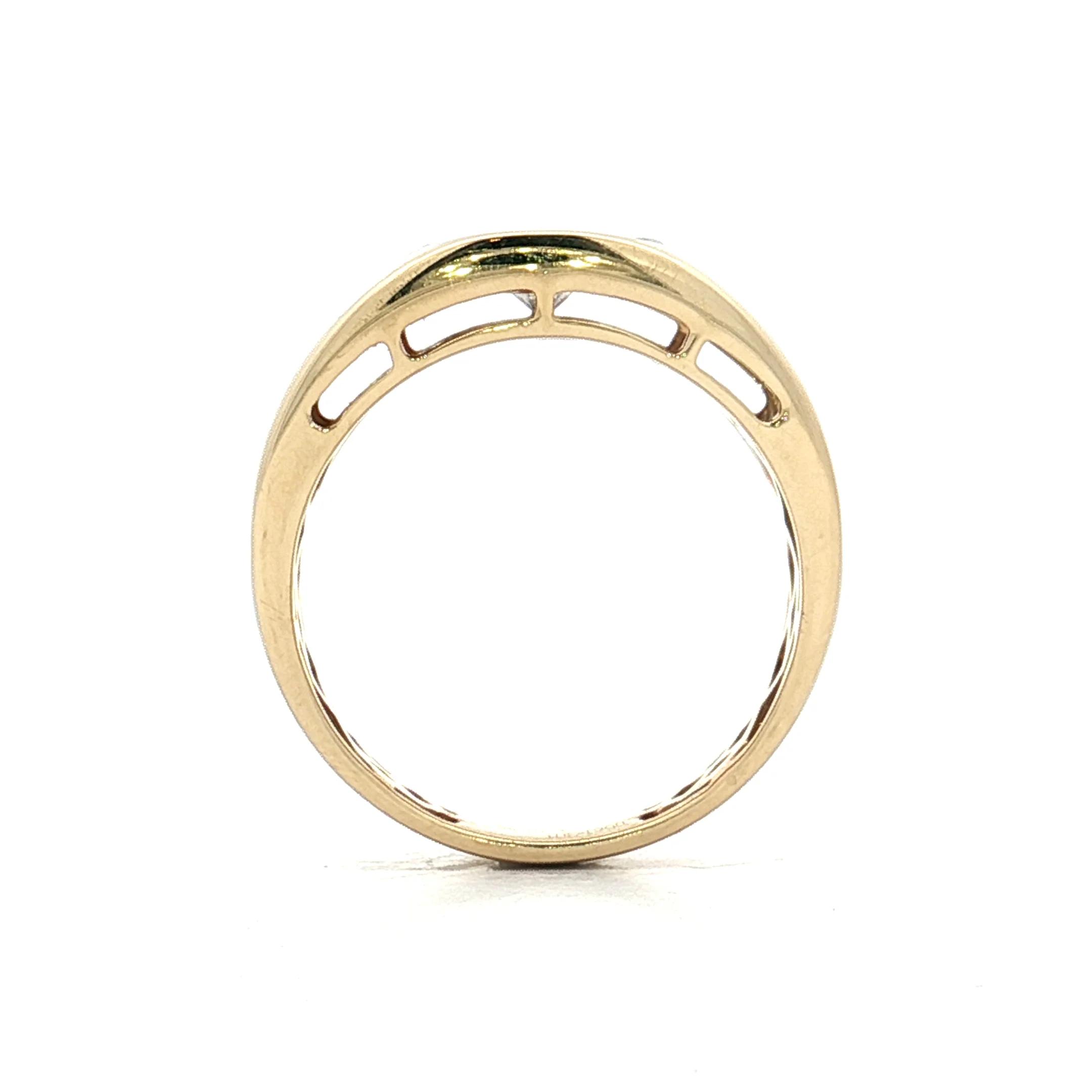 .85 Round Brilliant Diamond Cocktail Ring 14k Yellow Gold - Image 4
