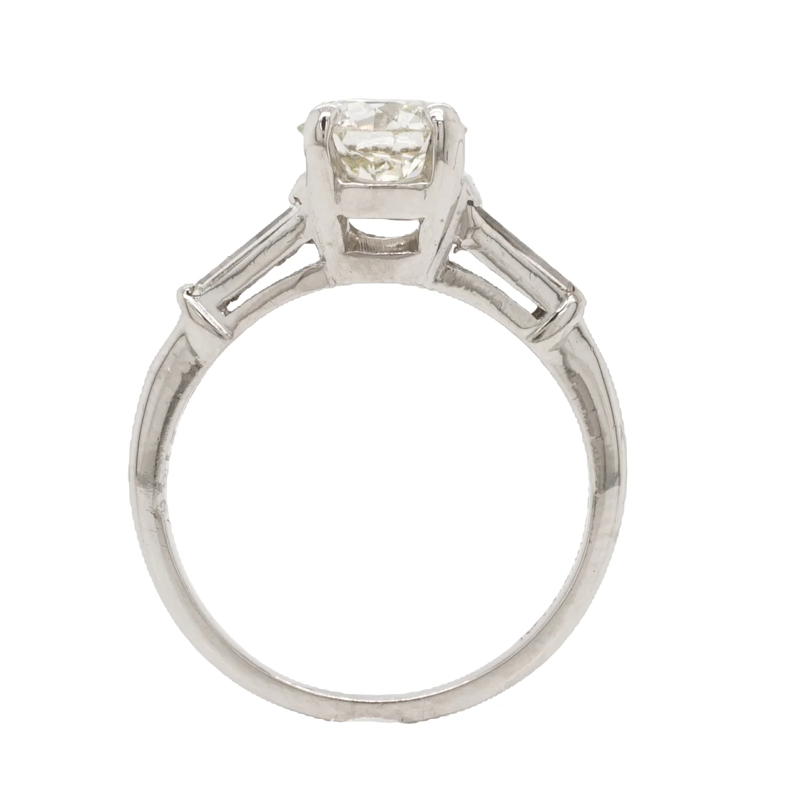 .86 Art Deco Diamond Engagement Ring in Platinum - Image 4