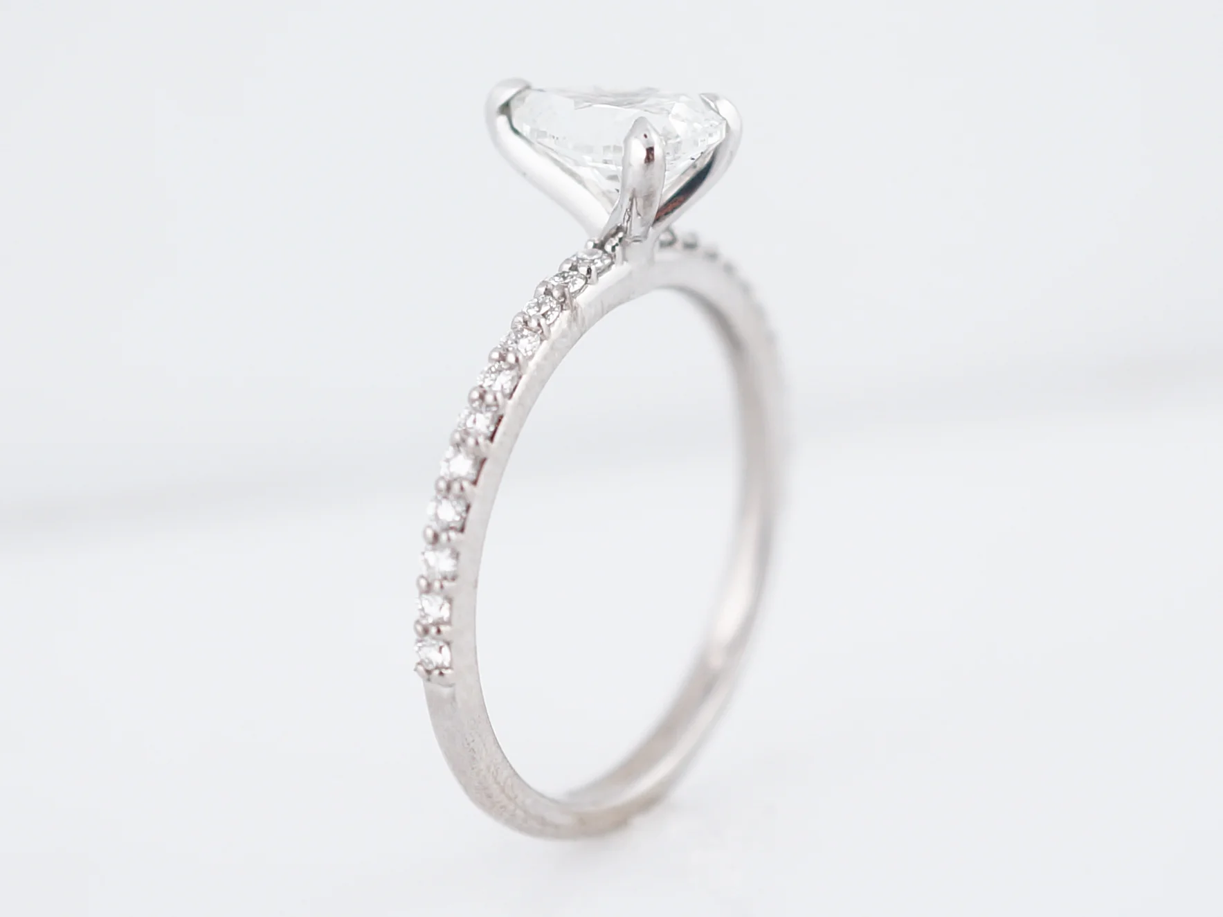 .88 Carat Pear Diamond Solitaire Engagement Ring 14k - Image 5