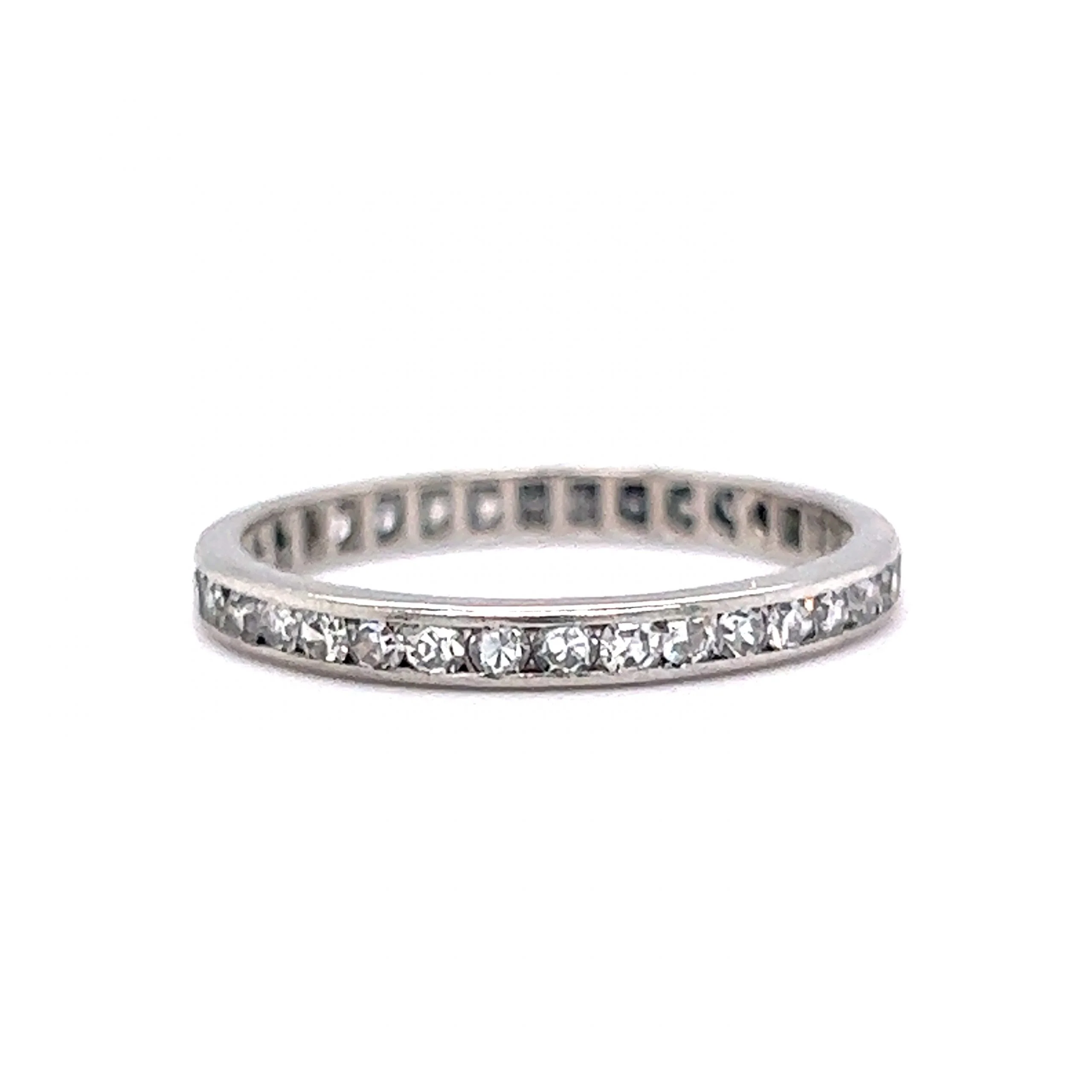.88 Channel Set Diamond Eternity Band in 18k White Gold - Image 3