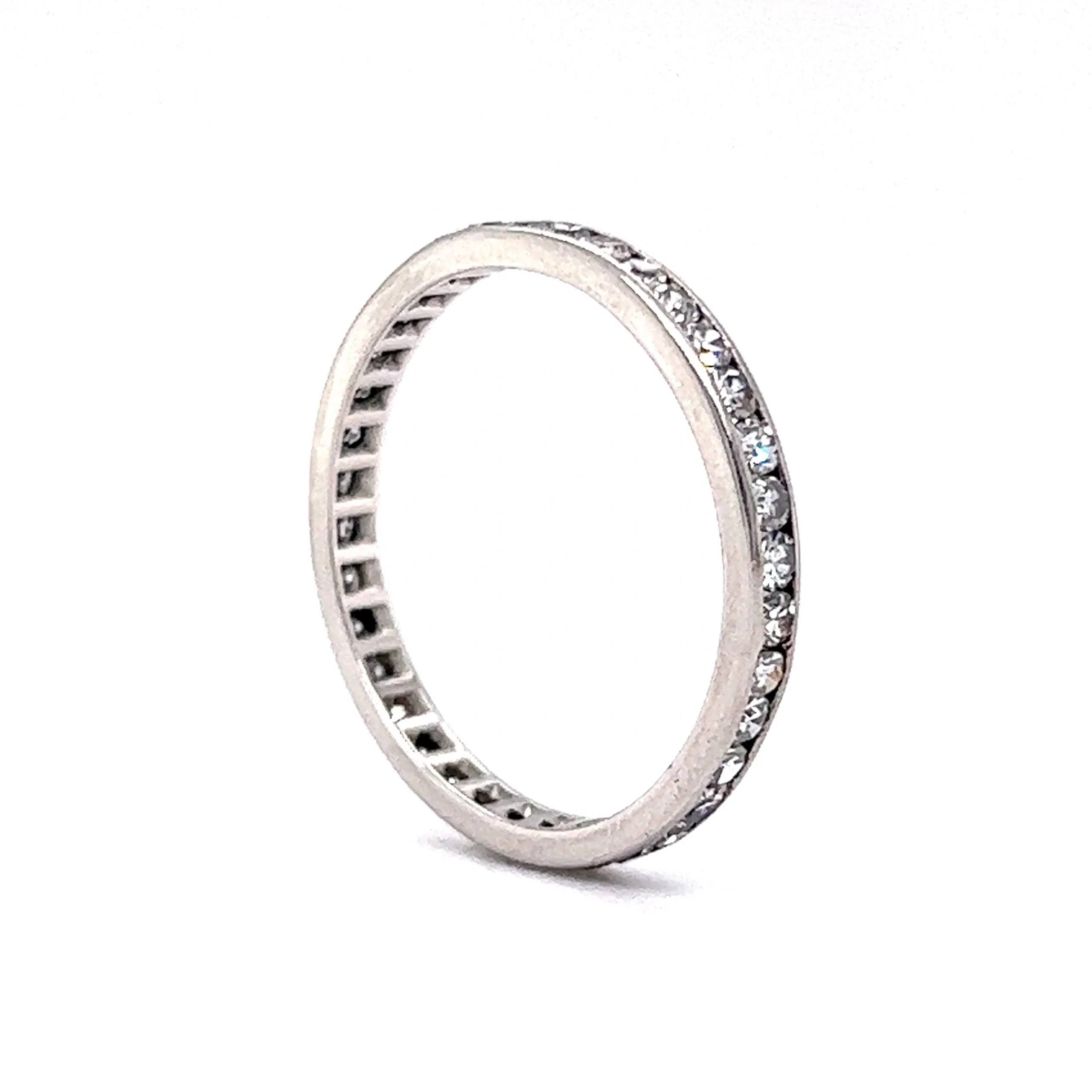 .88 Channel Set Diamond Eternity Band in 18k White Gold - Image 5