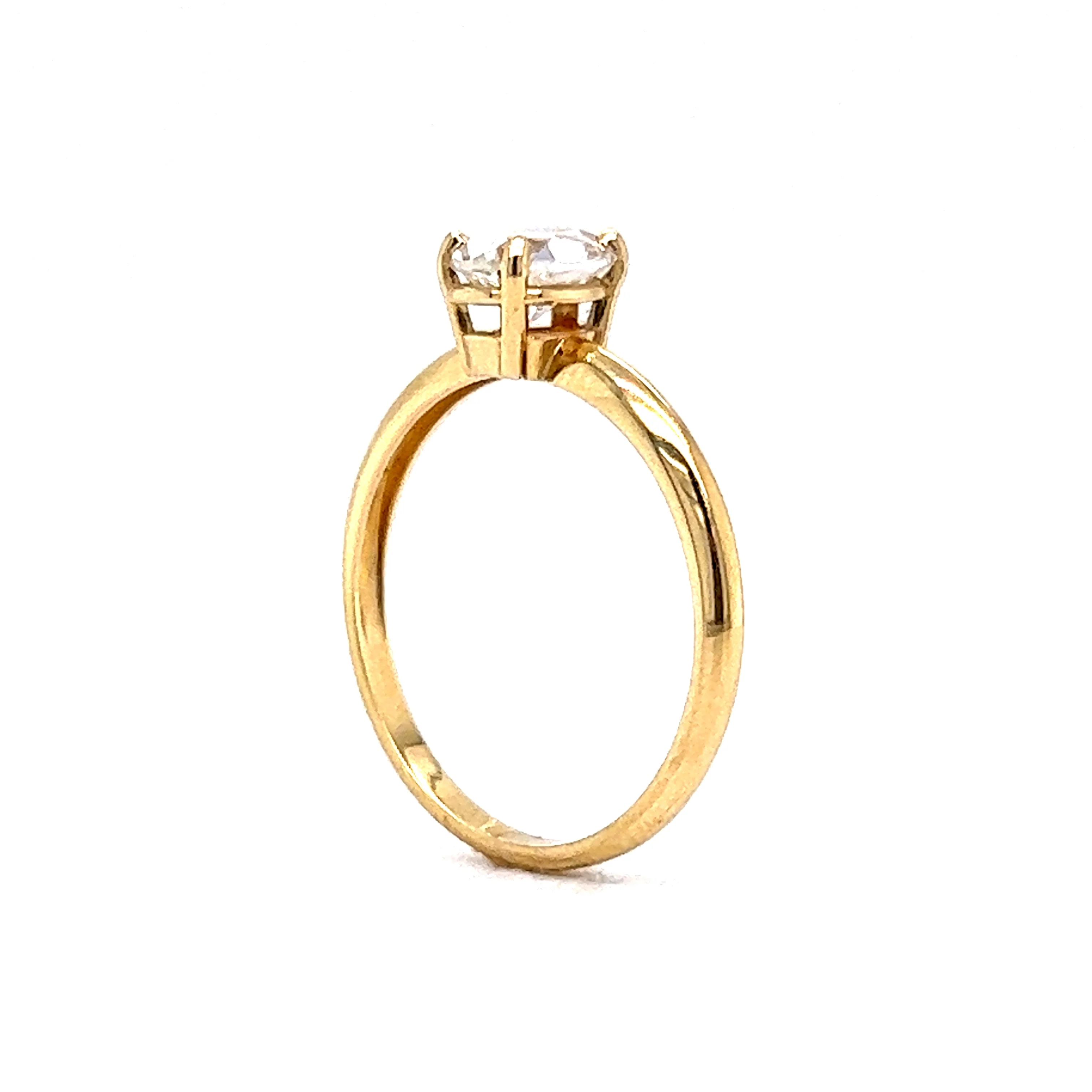 .88 Pear Cut Solitaire GIA Diamond Engagement Ring in 14k - Image 5