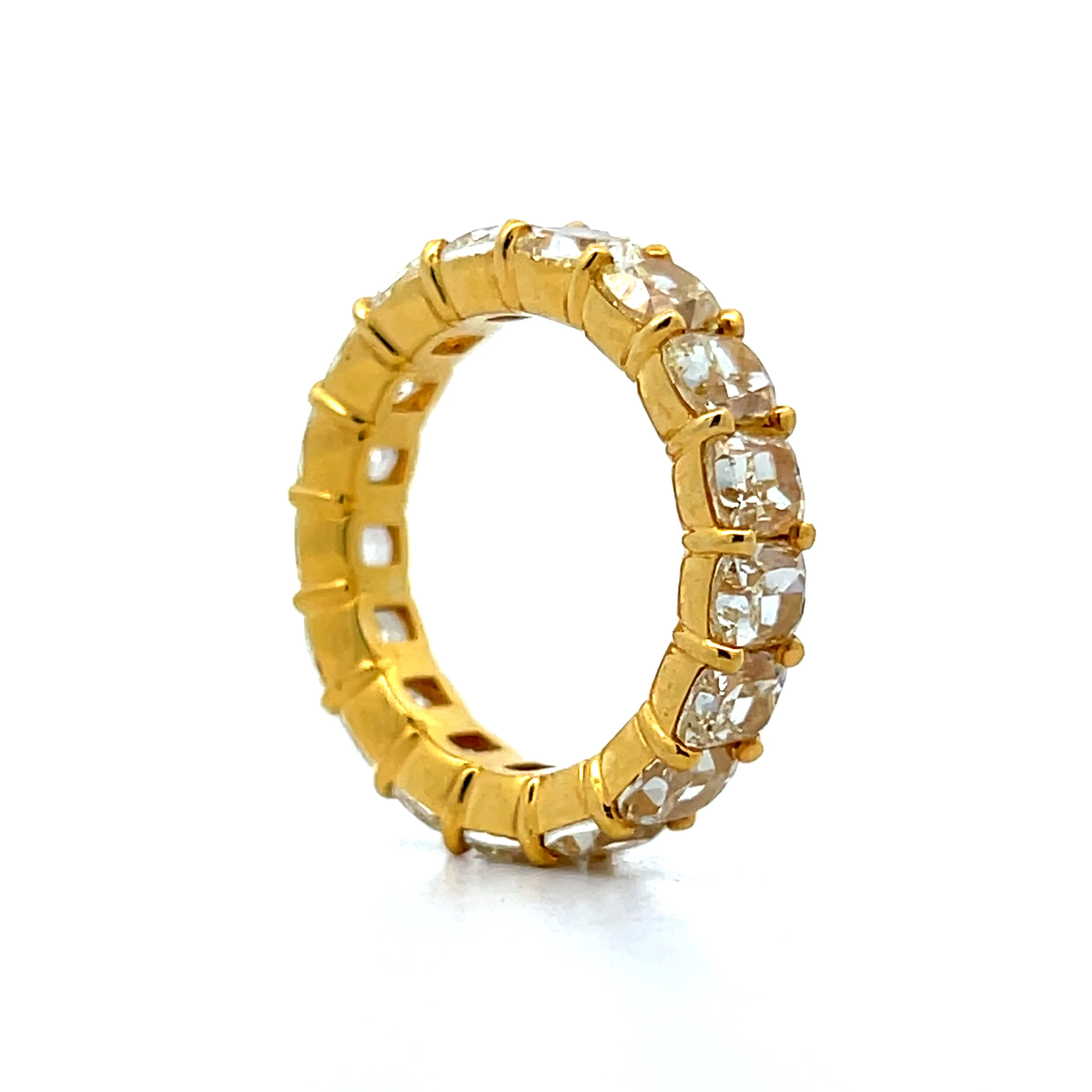 9.01 Cushion Cut FLY Diamond Eternity Band in 18k - Image 5