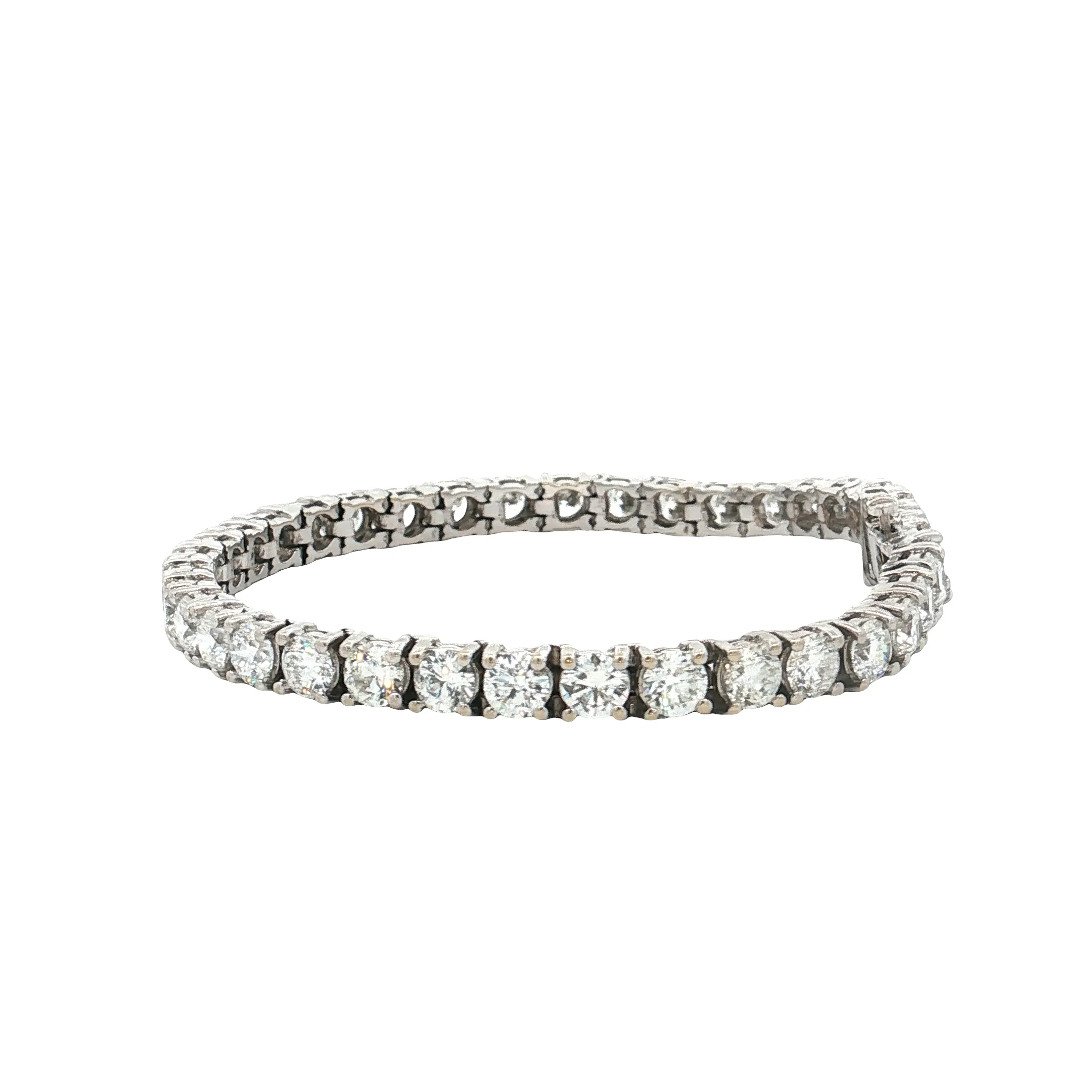 9.01 RBC Diamond Tennis Bracelet 18k White Gold - Image 2