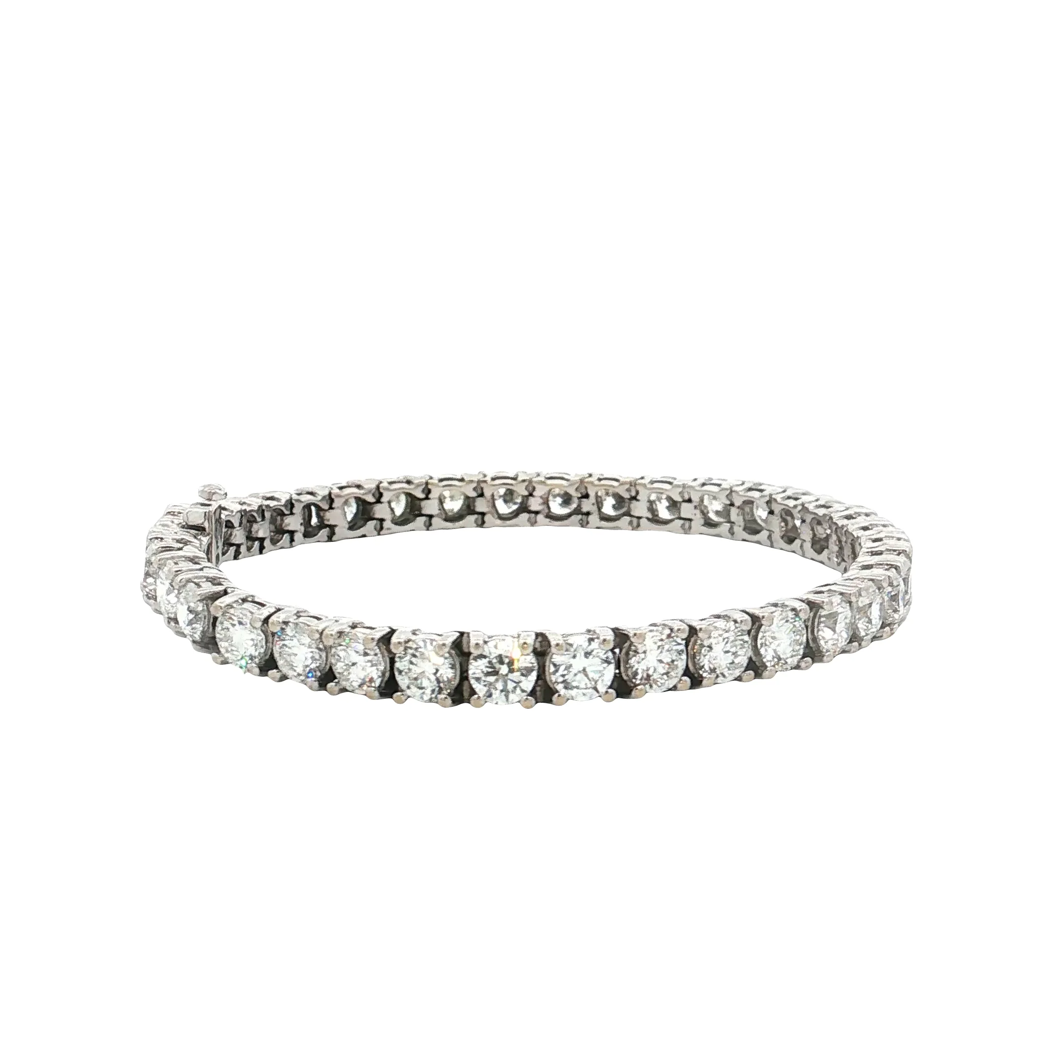 9.01 RBC Diamond Tennis Bracelet 18k White Gold - Image 3