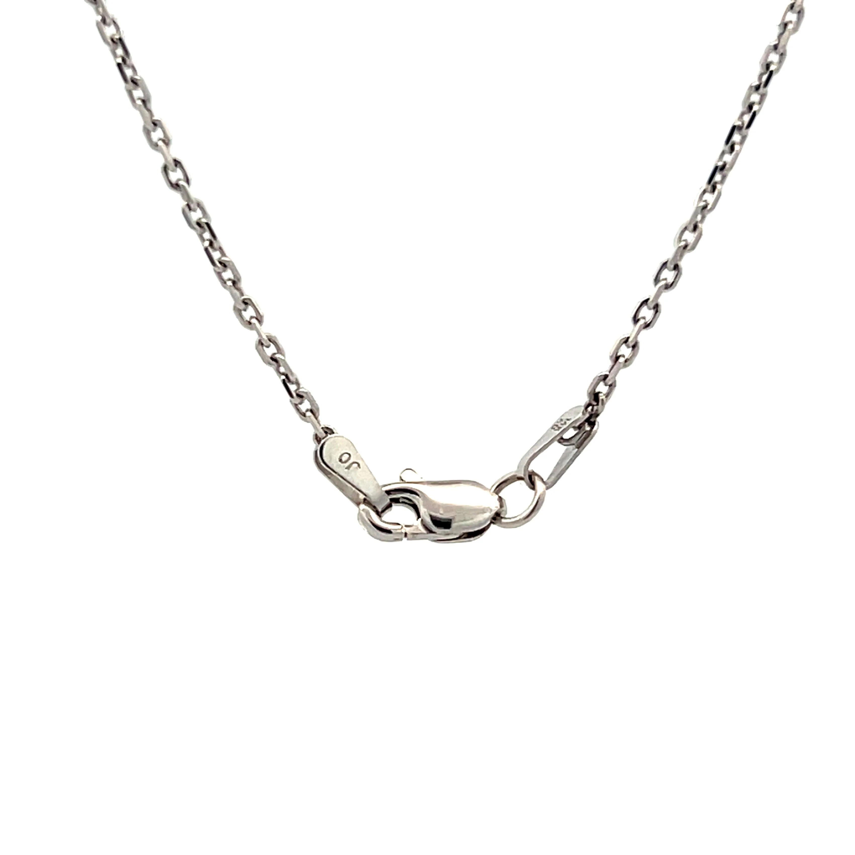 9.59 Oval Aquamarine Pendant Necklace in 14k - Image 4