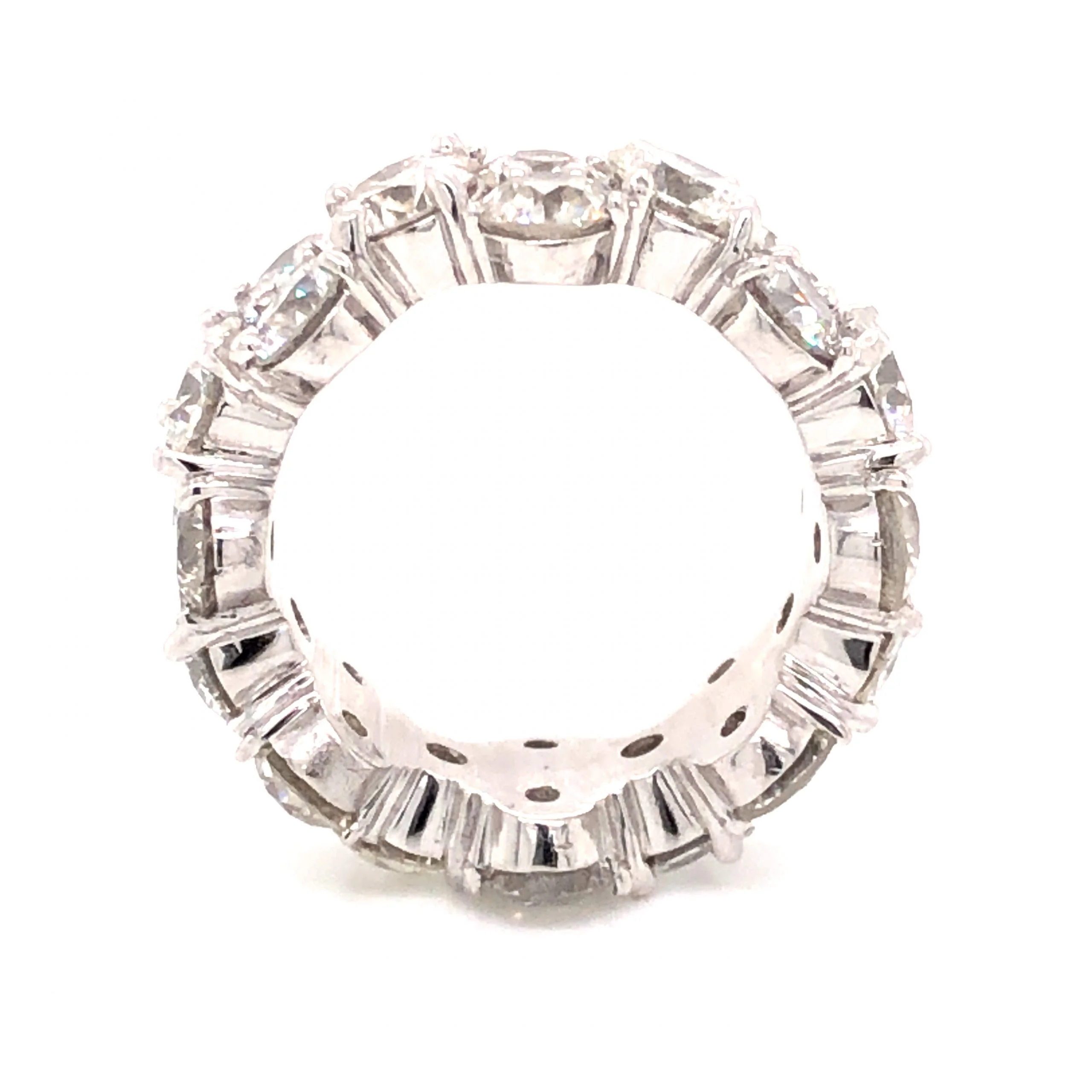 9.92 Round Brilliant Cut Diamond Eternity Ring in Platinum - Image 2