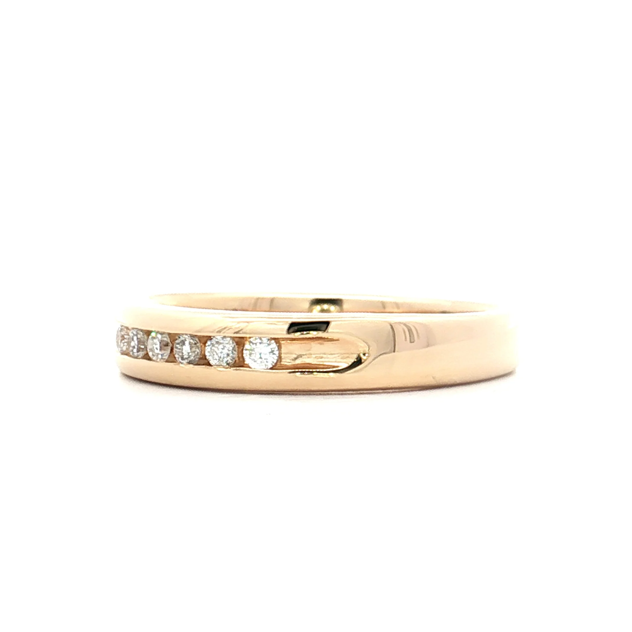 .90 Mens Diamond Wedding Band in 14k Yellow Gold - Image 2