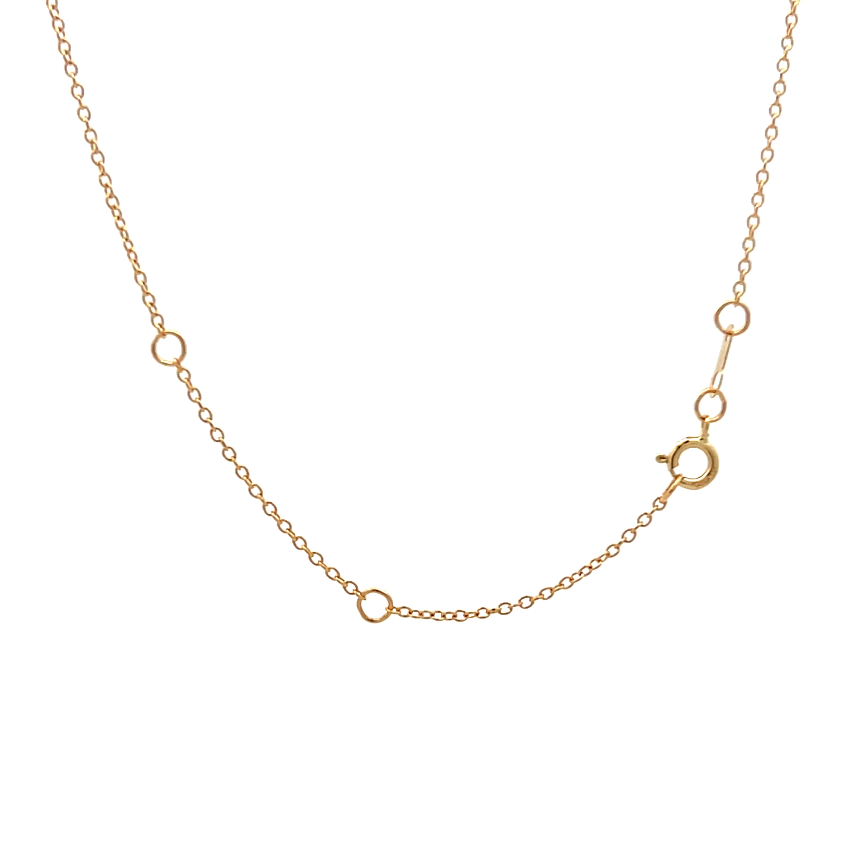 .90 Pear Cut Sapphire & Diamond Necklace in 14k - Image 4