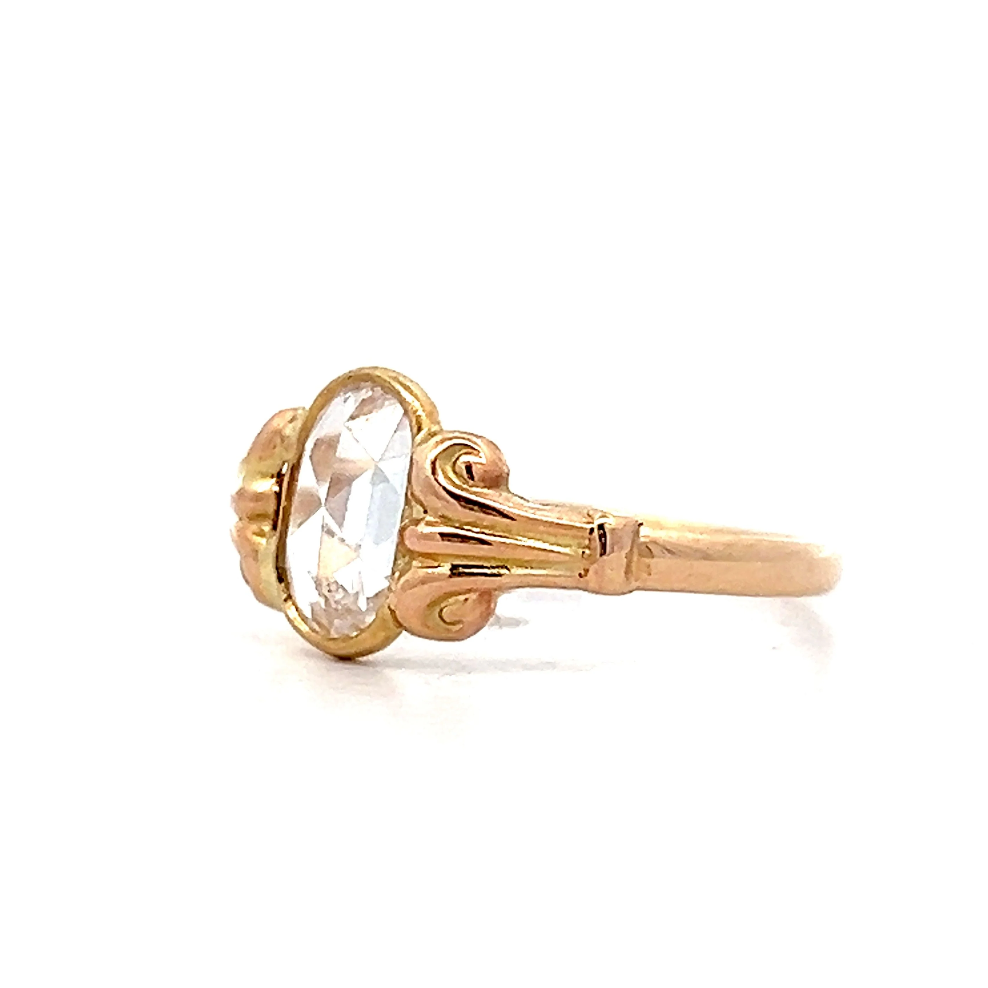 .91 Antique Victorian Rose Cut Diamond Ring in 9k Gold - Image 2