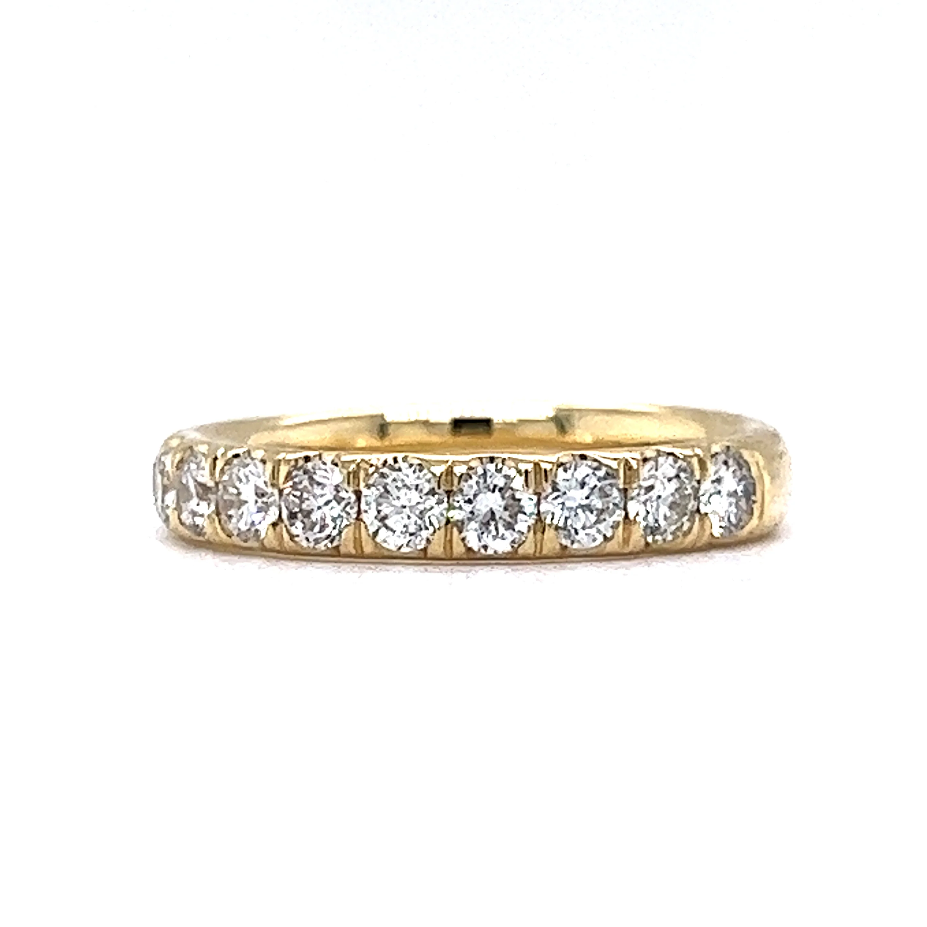 .91 Diamond Wedding Band in 14k Yellow Gold - Image 2