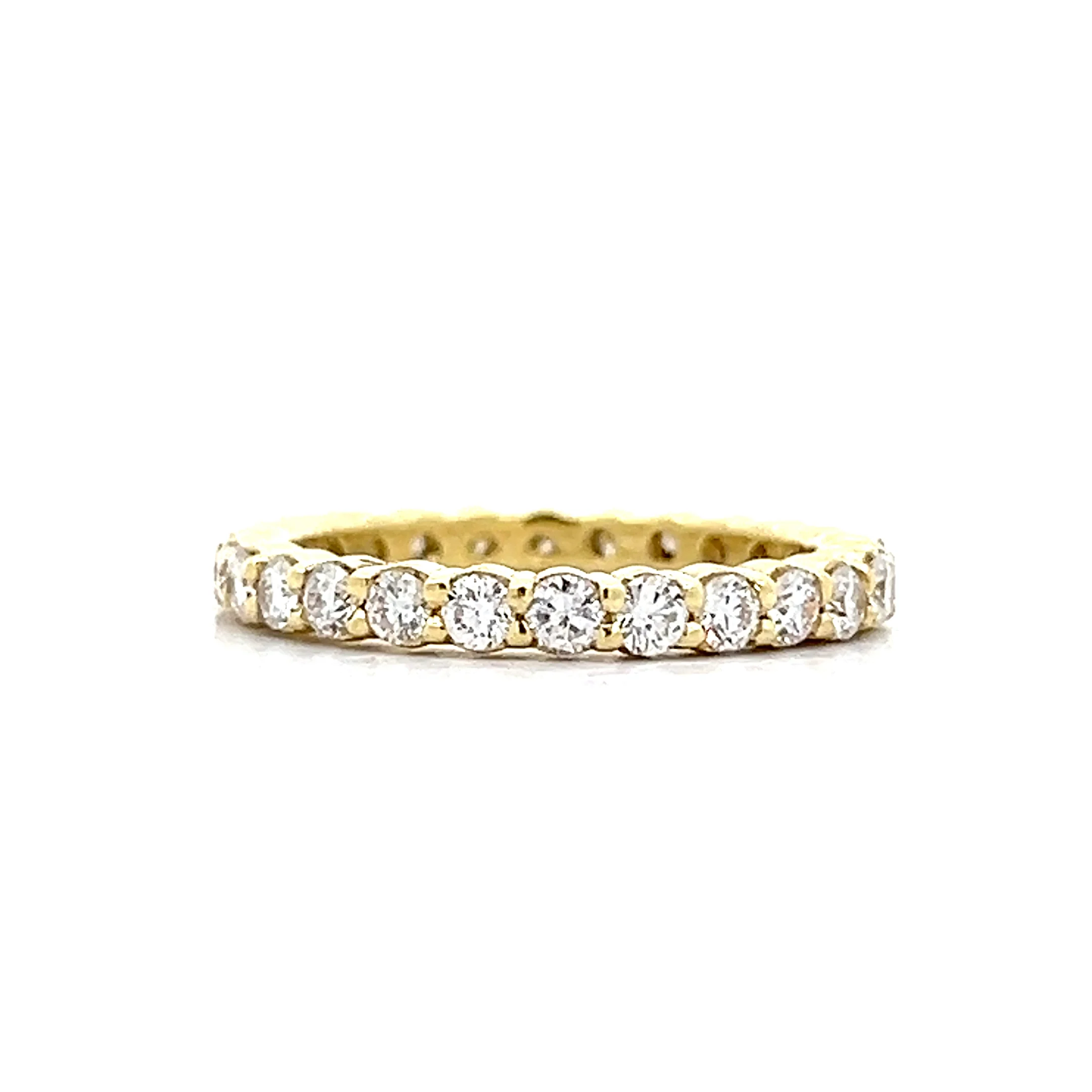 .91 Round Diamond Eternity Wedding Band in 18k - Image 3