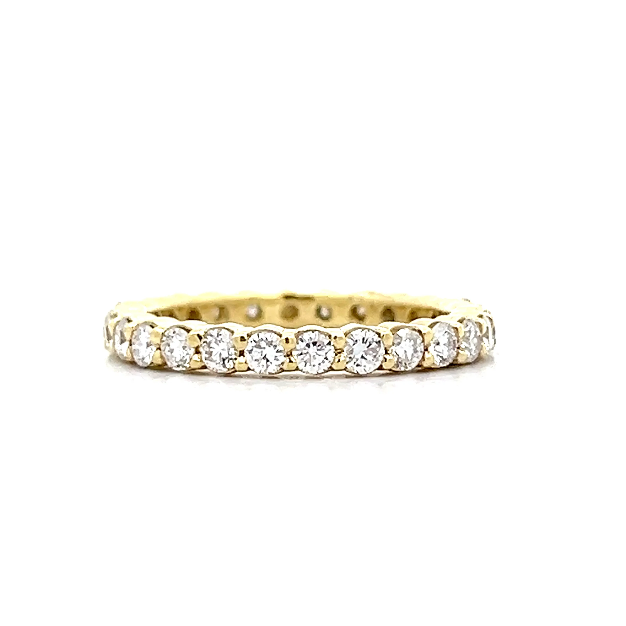 .91 Round Diamond Eternity Wedding Band in 18k - Image 4