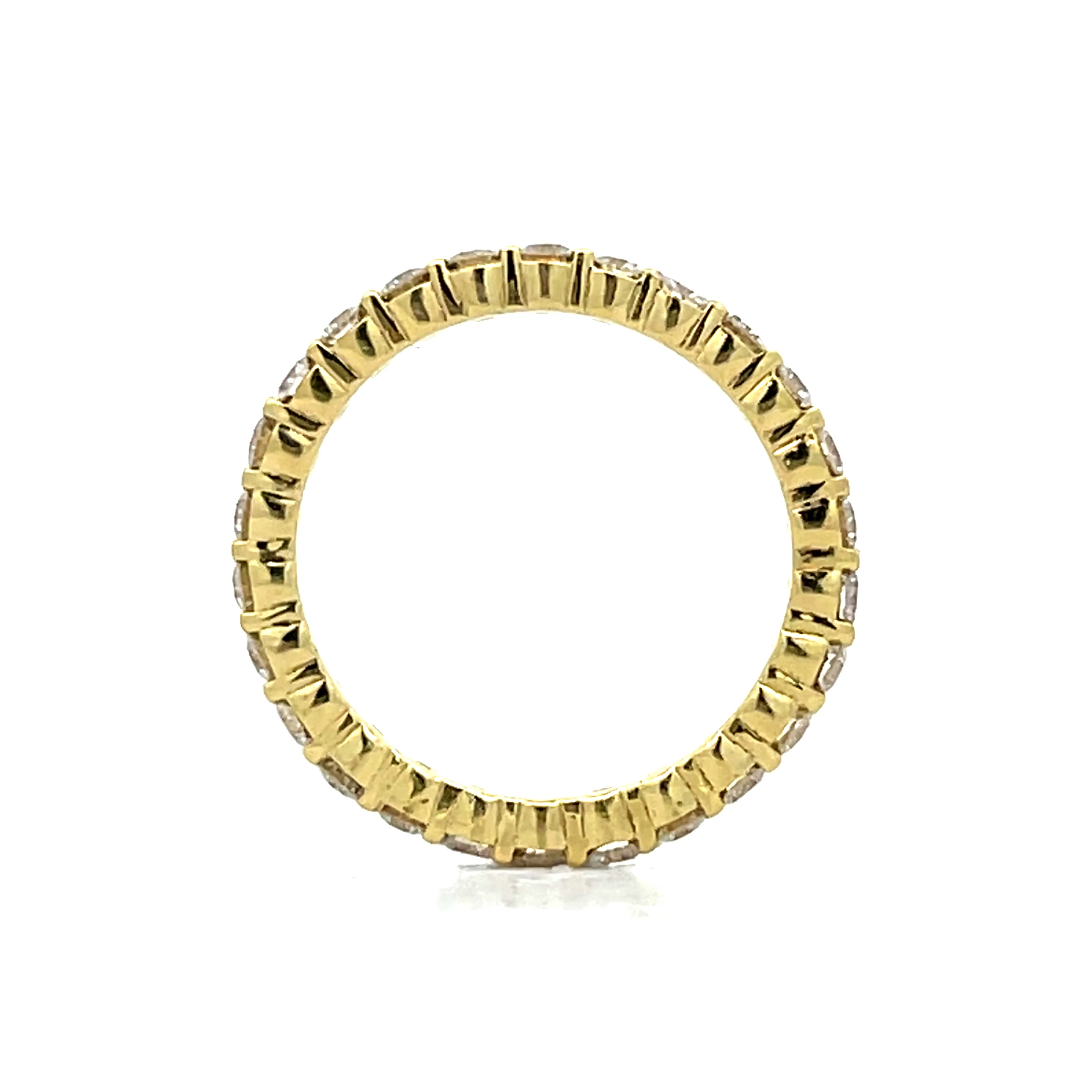 .91 Round Diamond Eternity Wedding Band in 18k - Image 5